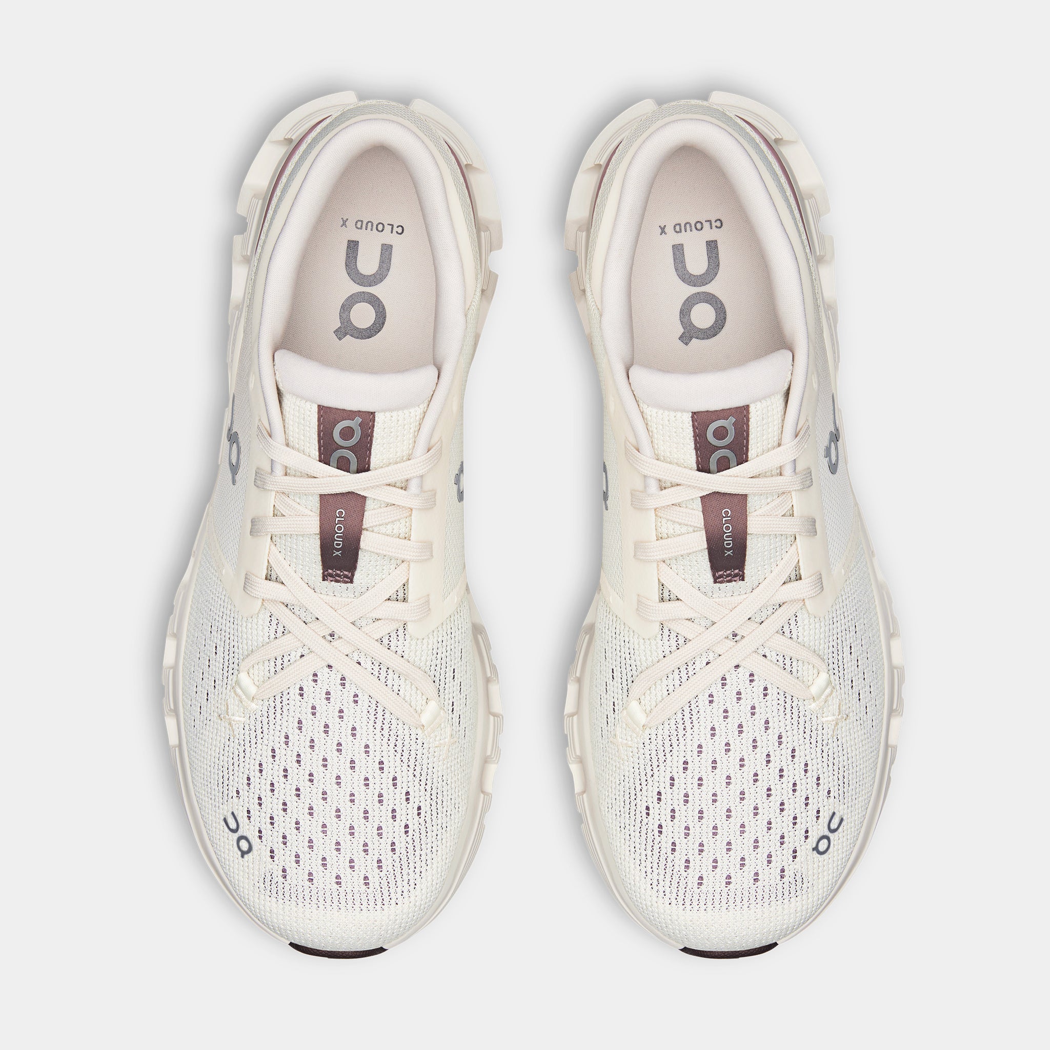 On Cloud X 4 Womens Running Shoes Ivory Heron 3WE30074740 – Shoe