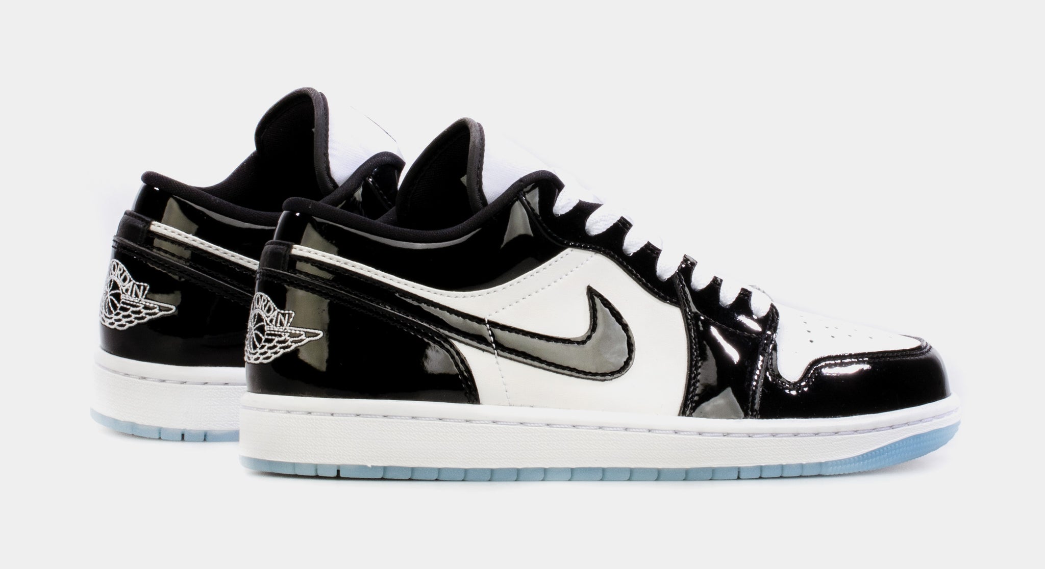 black and white lowtop jordans