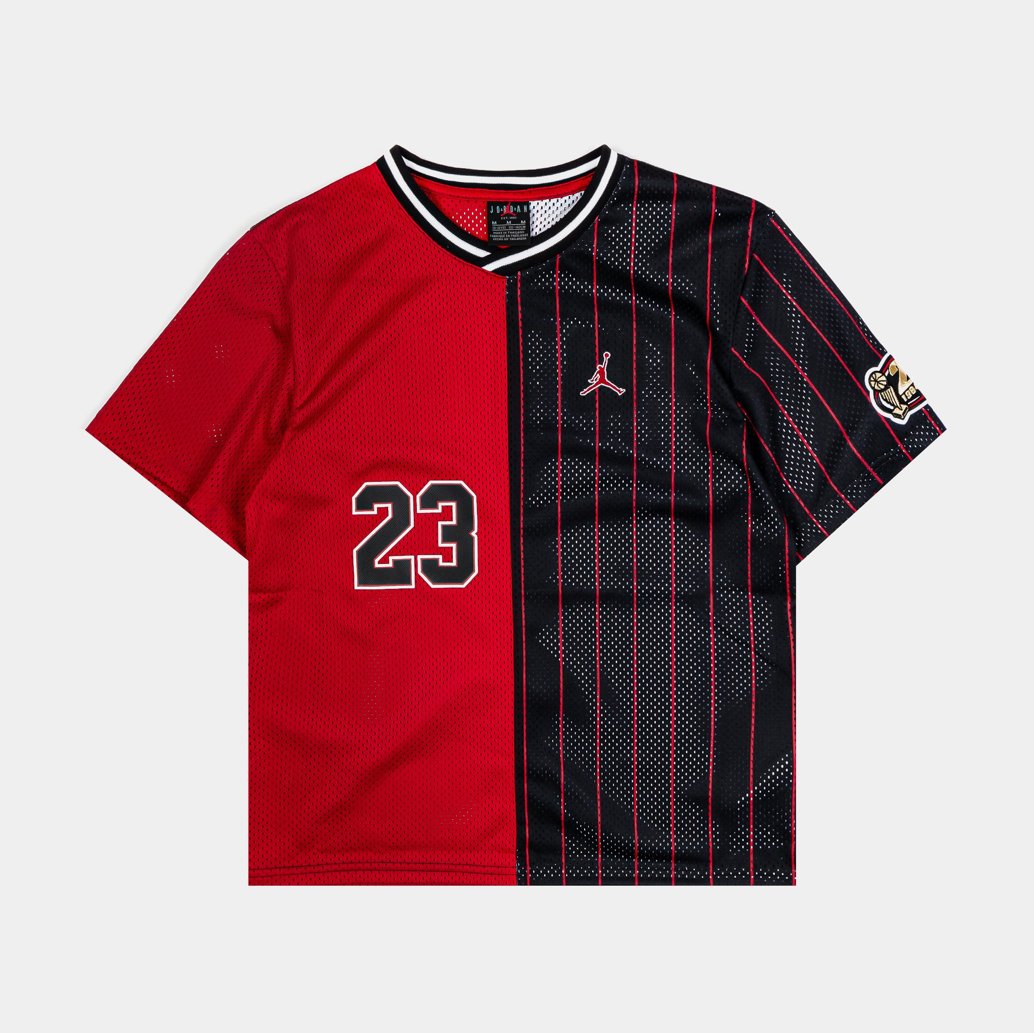 Jordan Play Off Game Grade School Jersey Black Gym Red 95D956-R78 