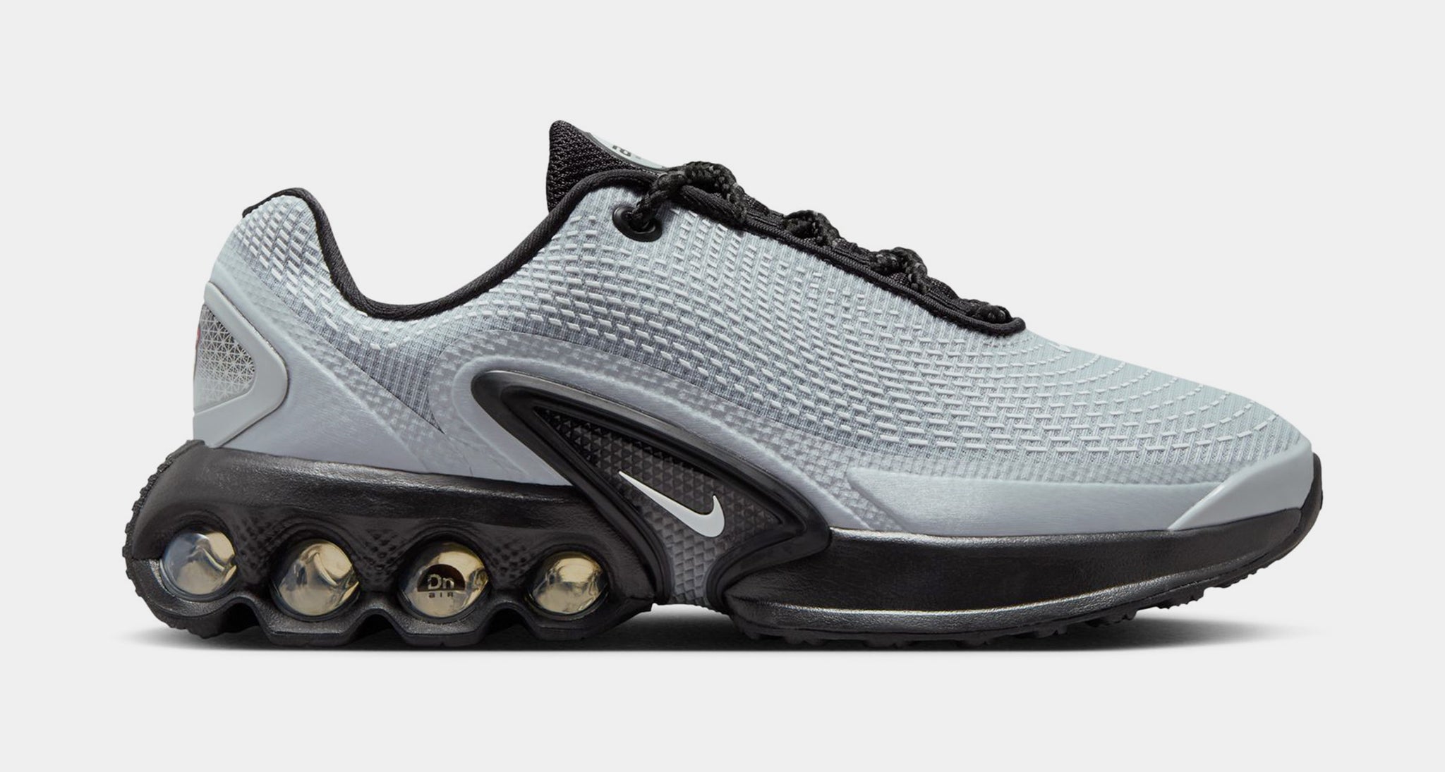 Nike Air Max DN Grade School Running Shoes Wolf Grey Summit White