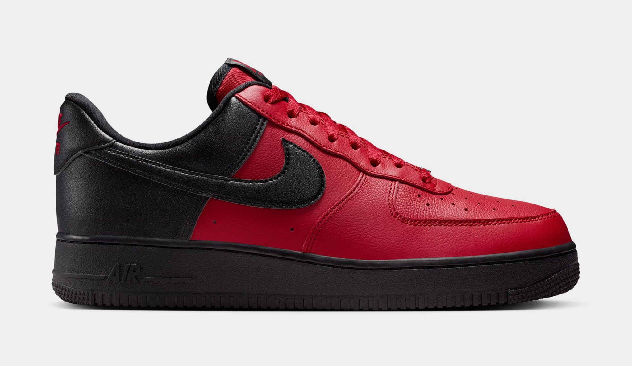 Nike Air Force 1 '07 LV8 Mens Lifestyle Shoes Gym Red Black Summit