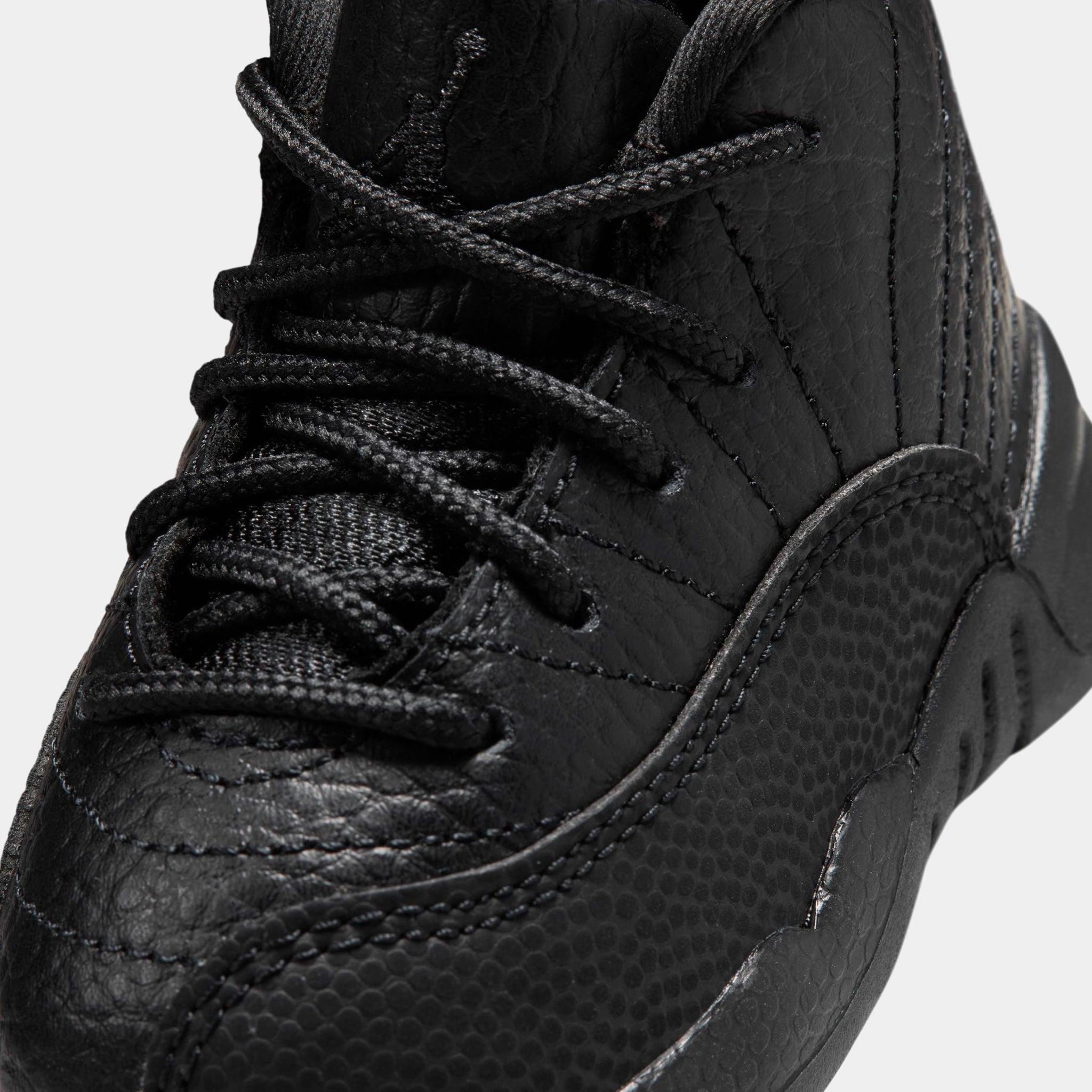 Jordan Air Jordan 12 Retro Bloodline Infant Toddler Shoes Black 
