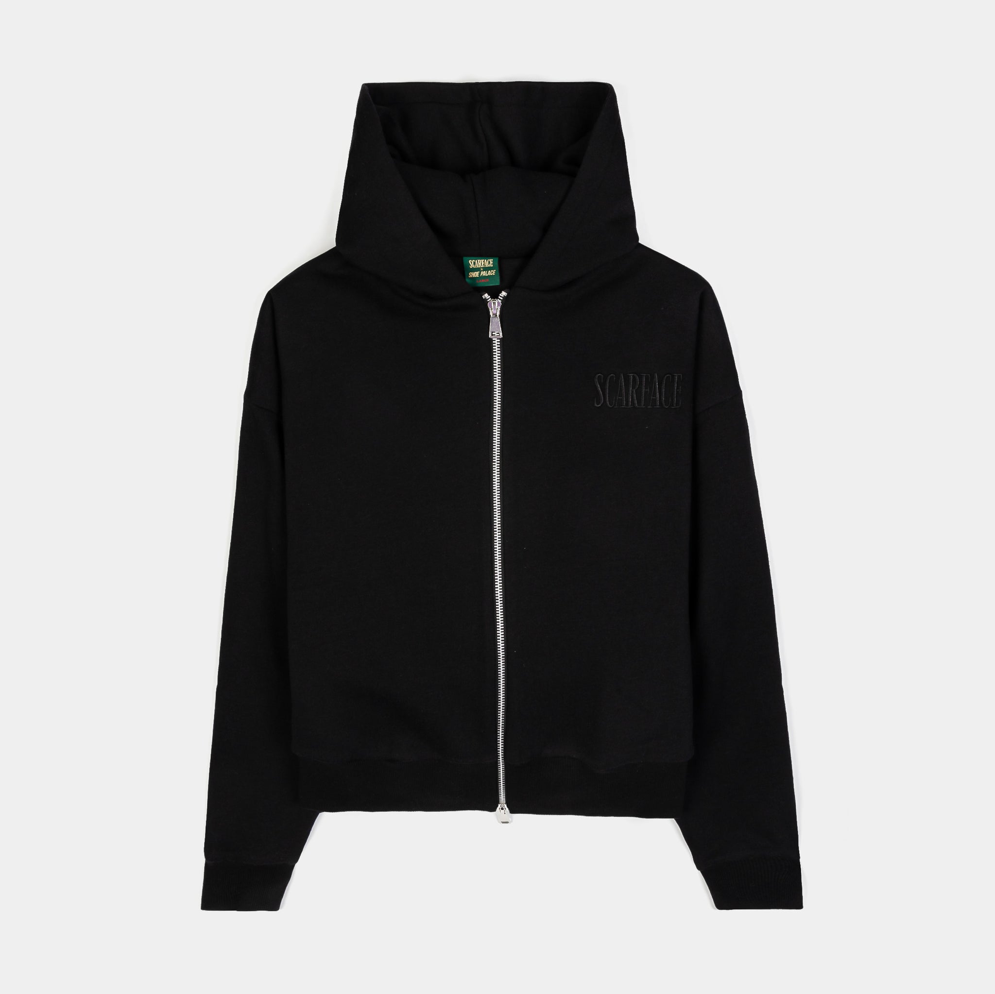 Shoe Palace SP x Scarface Logo Zip Up Mens Hoodie Black Black 