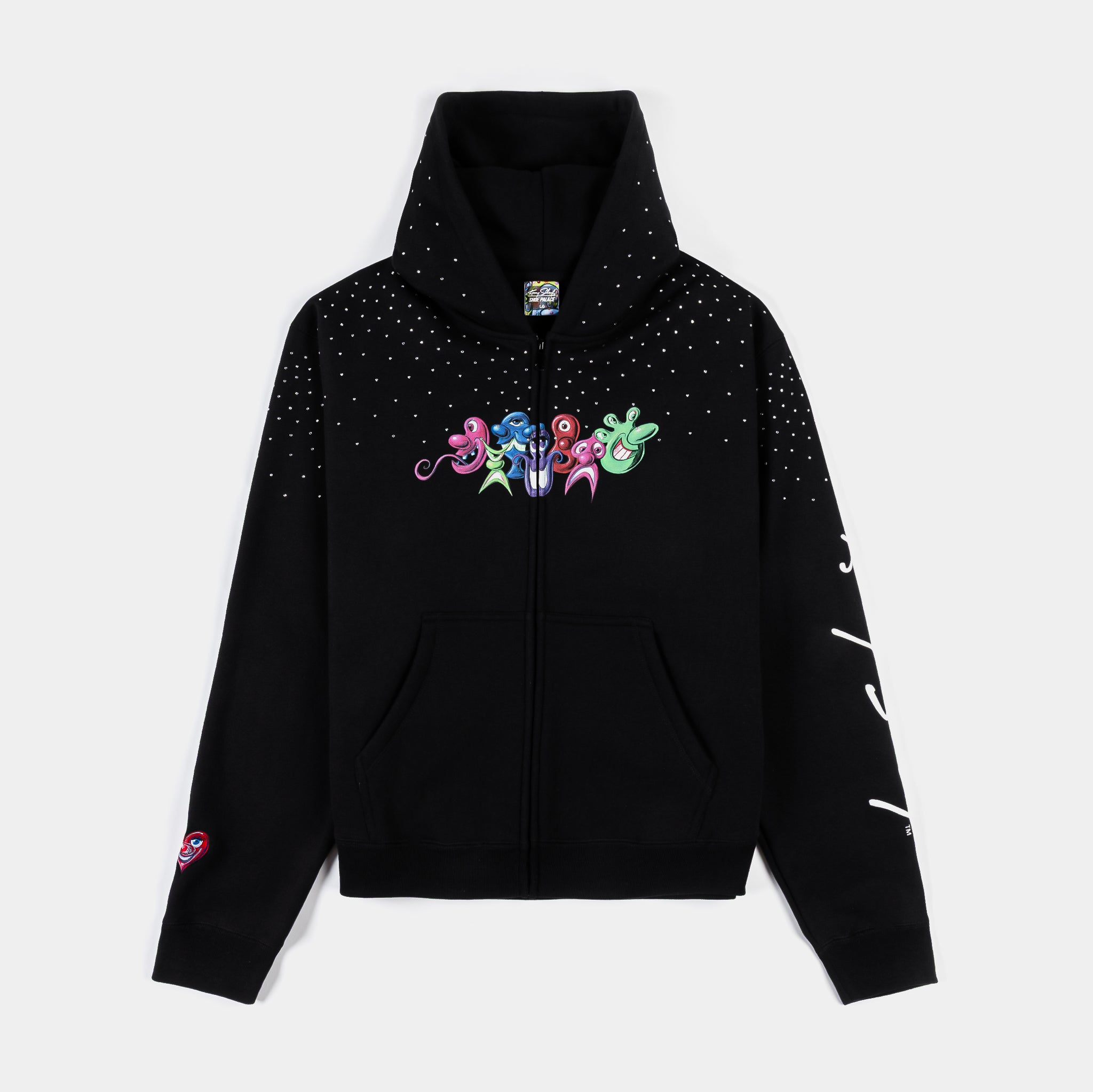 SHoe Palace SP x Kenny Scharf Icons Zip Up Mens Hoodie Black Blue