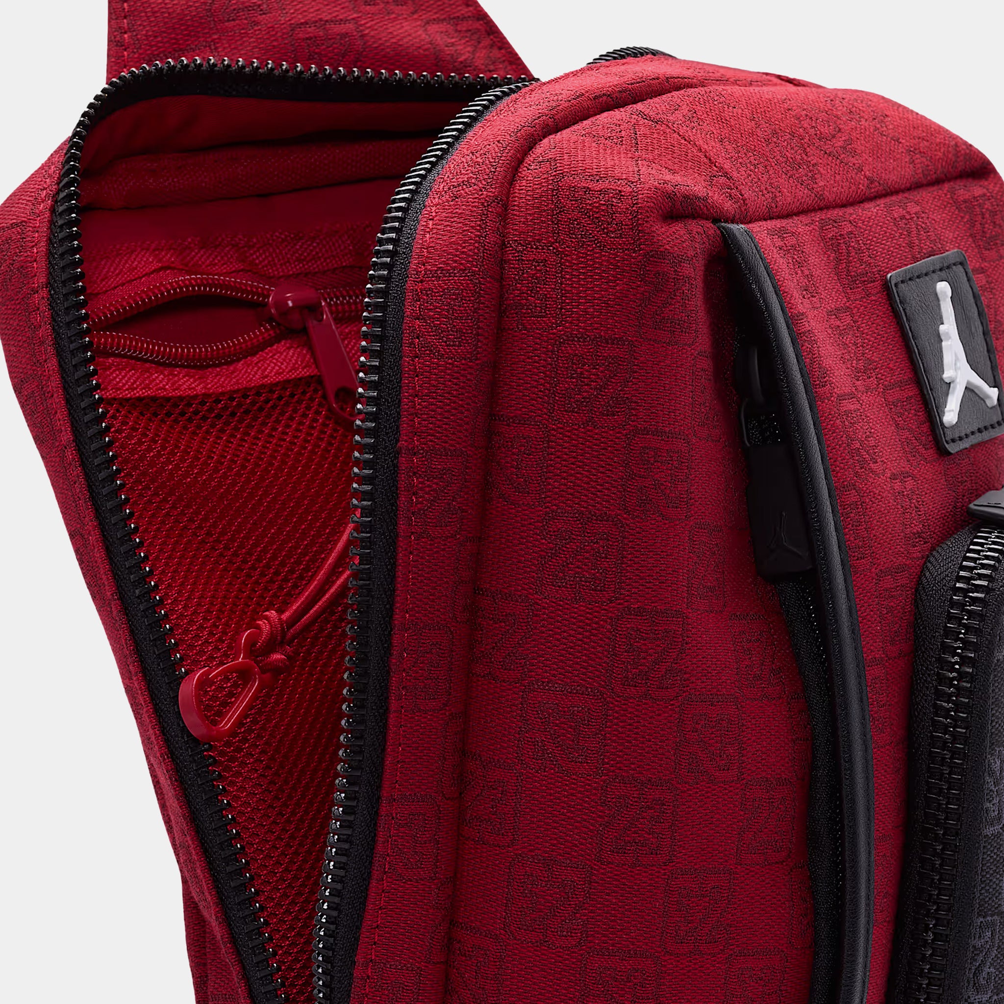 nike air jordan jumpman sling backpack bag Monogram 23 Sling Mens Bag (Red/Black)