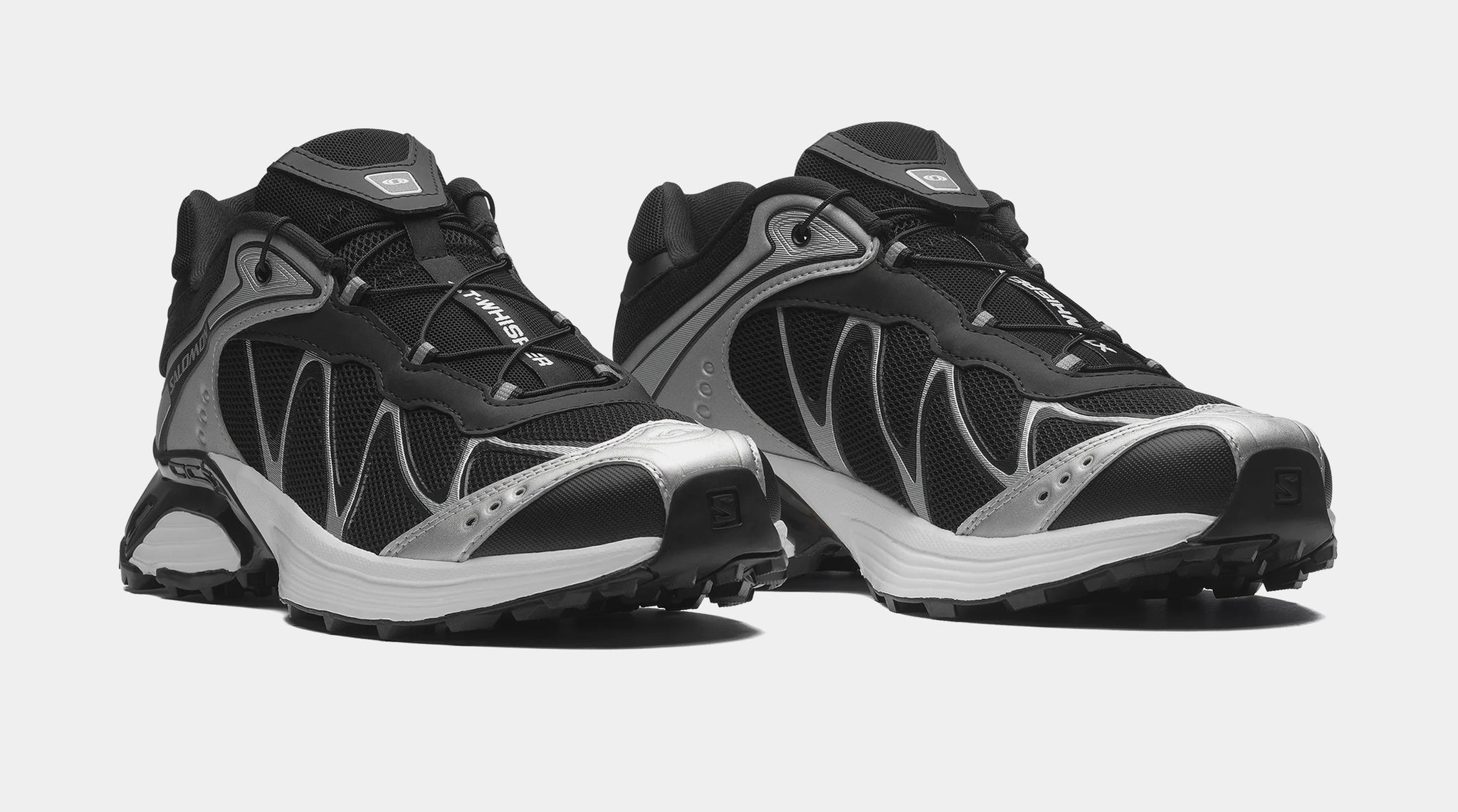 Salomon XT Whisper Mens Running Shoes Black Footwear Silver