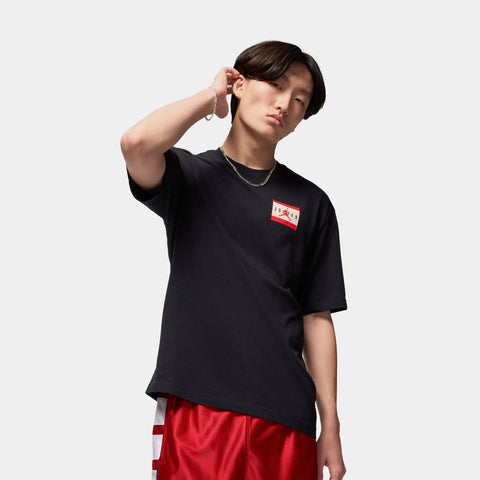 Jordan Authentic Brand Mens Short Sleeve Shirt Black University
