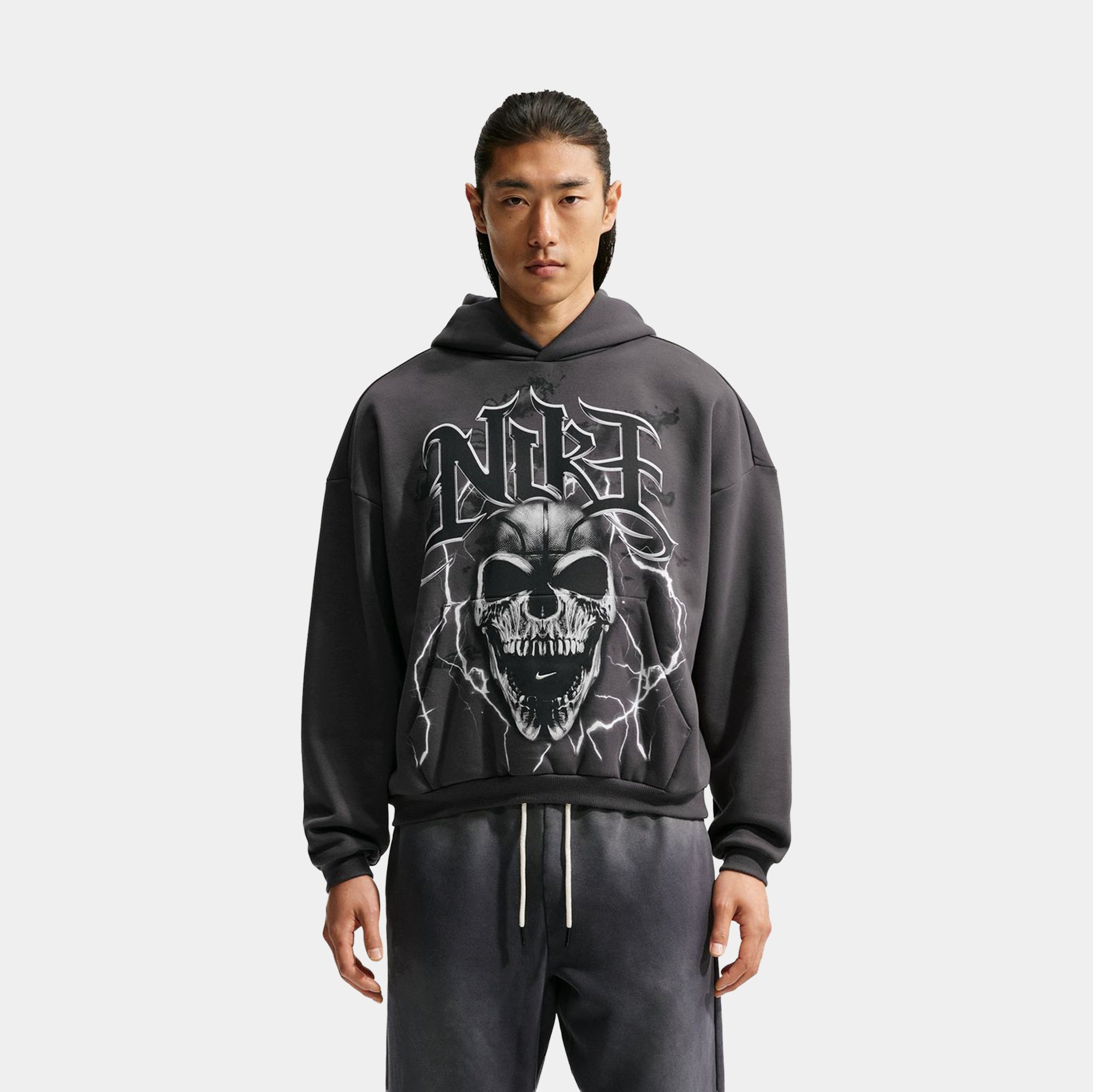 B⚡︎MNA　Hi-Standard スエット Nike Standard Issue Brushed Basketball Pullover Mens Hoodie