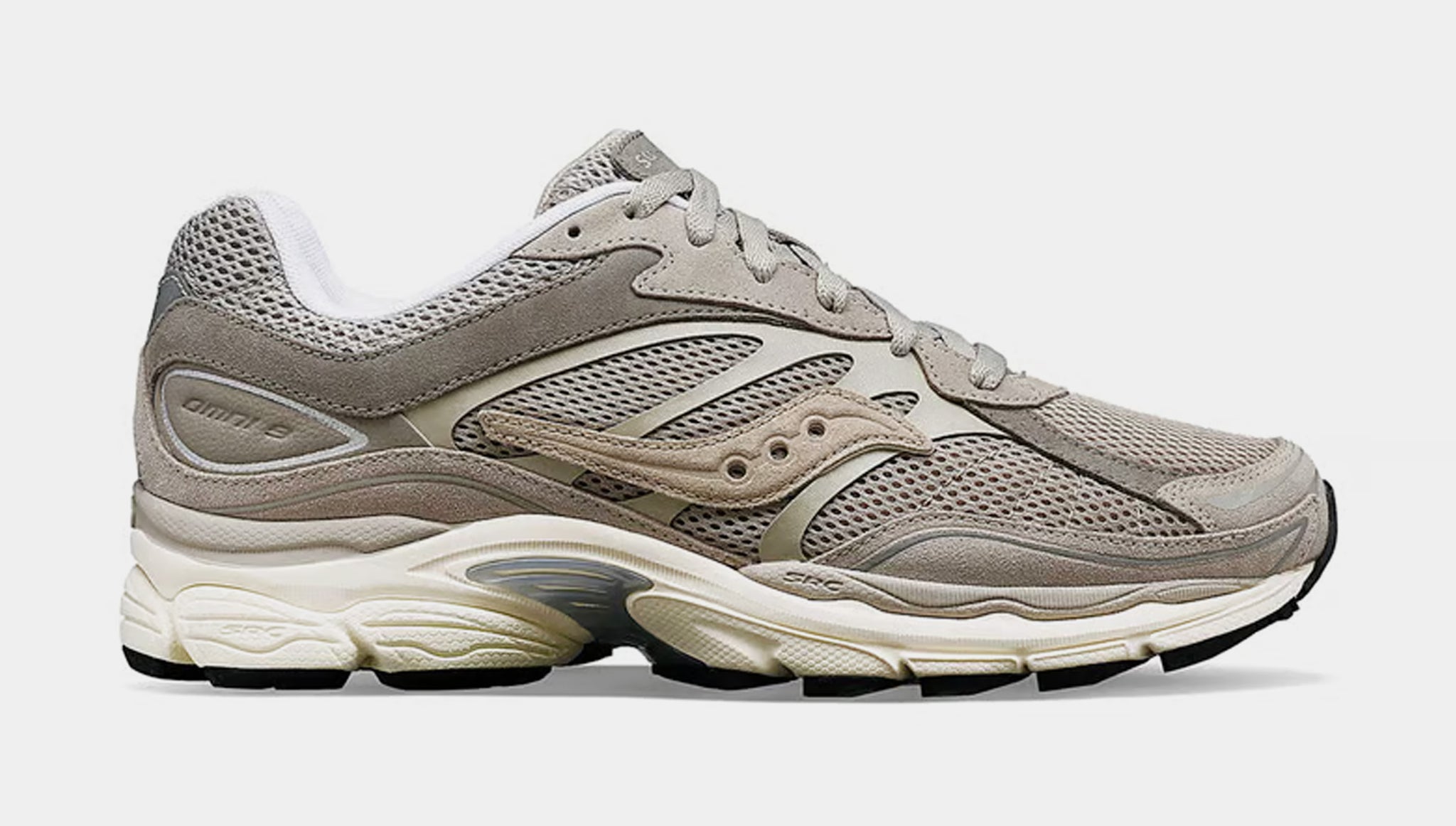Saucony ProGrid OMNI 9 Premium Mens Running Shoes Grey 
