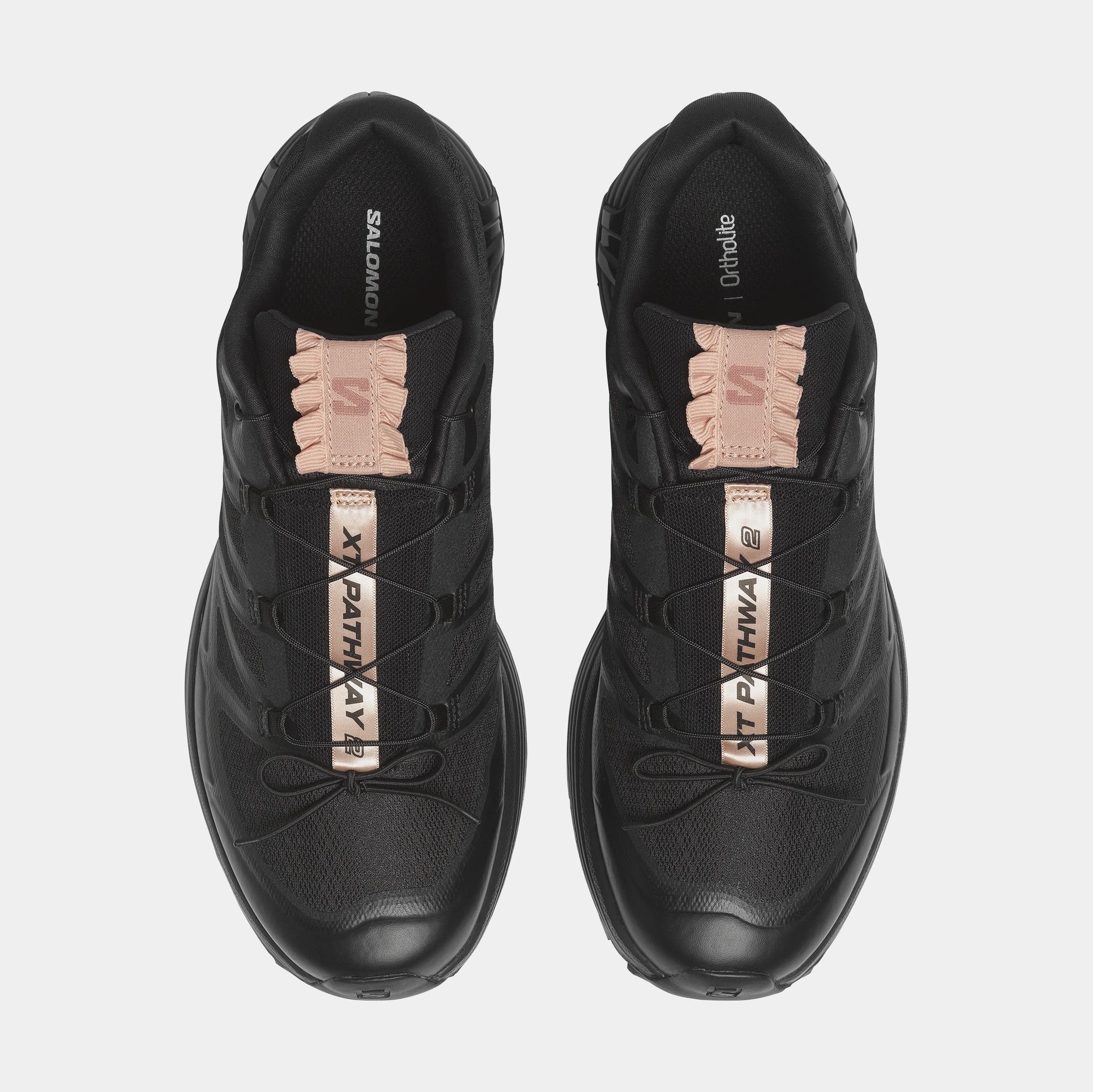 Salomon XT-Pathway 2 Satin Mens Running Shoes Black Mahogany Rose