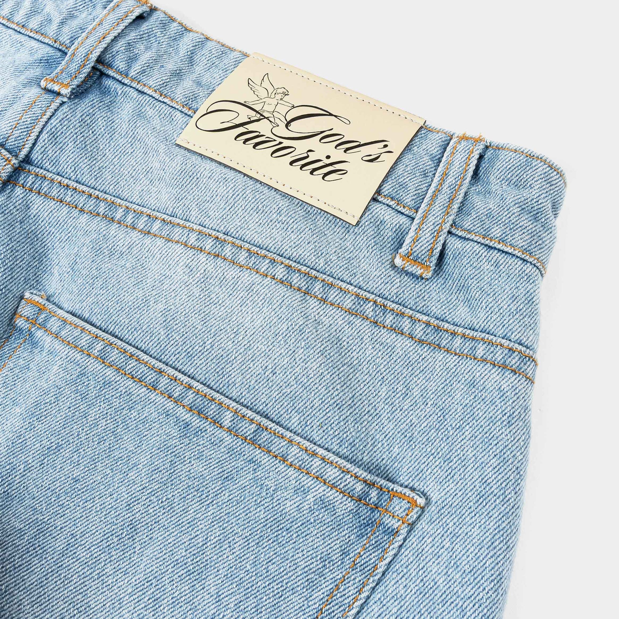 Maison Article God's Favorite Denim Washed Womens Pants Washed
