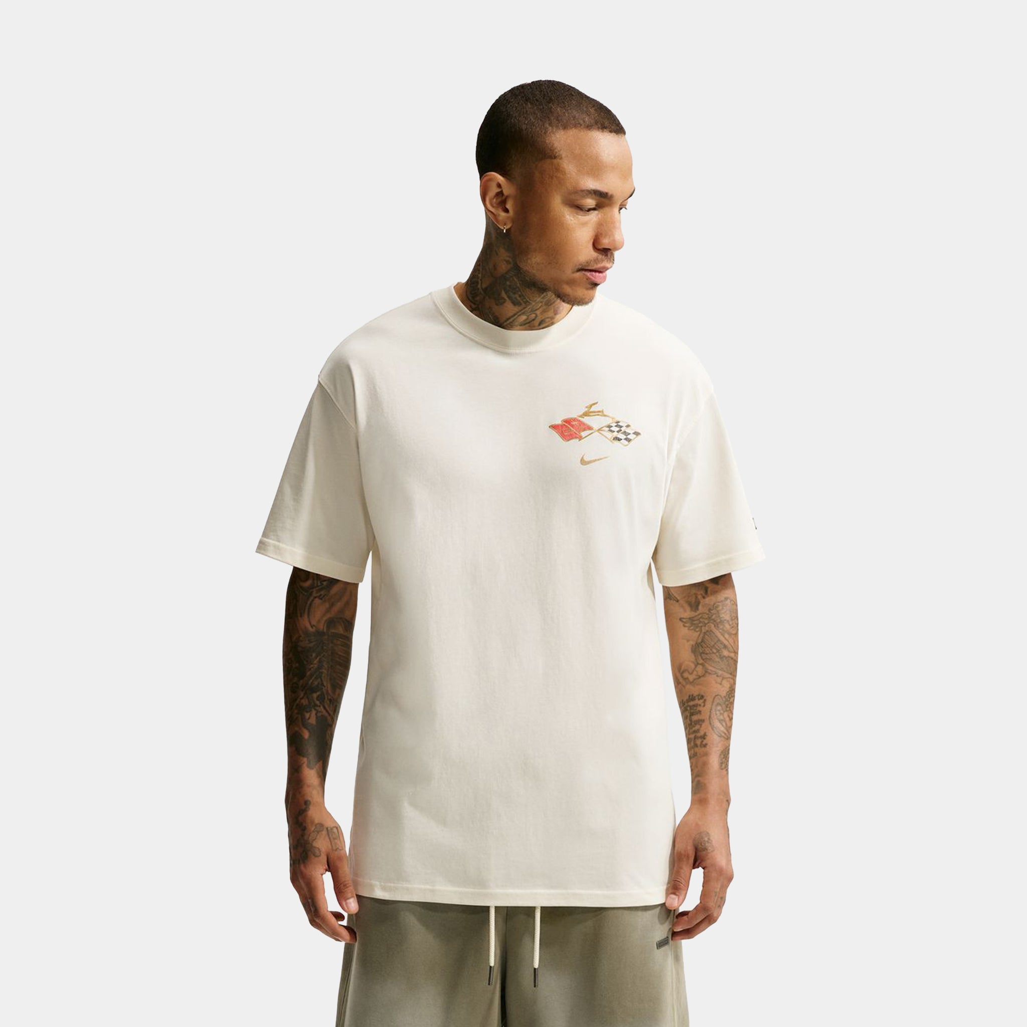 Nike Devin Booker x Chevy Impala Mens Short Sleeve Shirt Pale