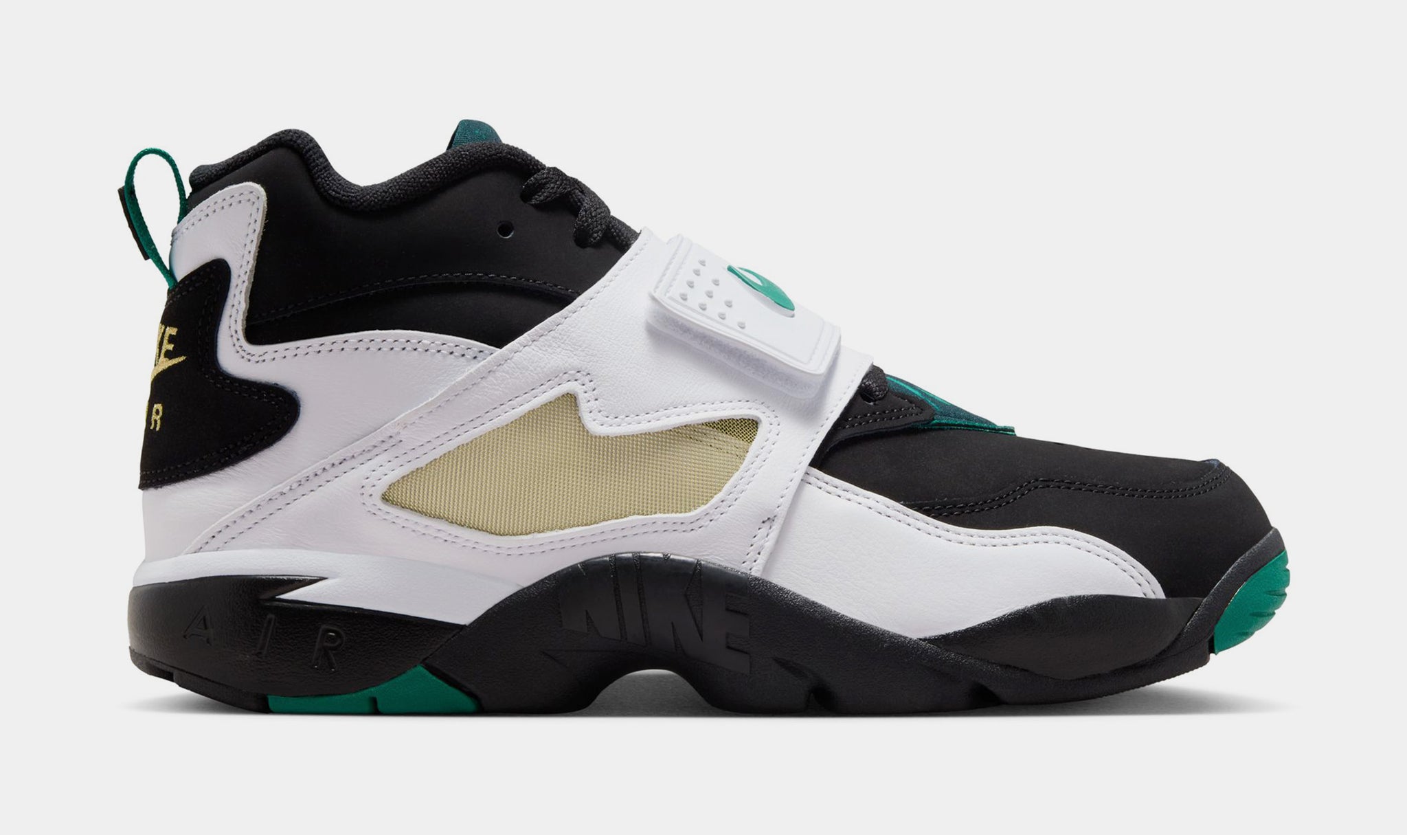 Nike Air Diamond Turf Mens Basketball Shoes Black Mystic Green