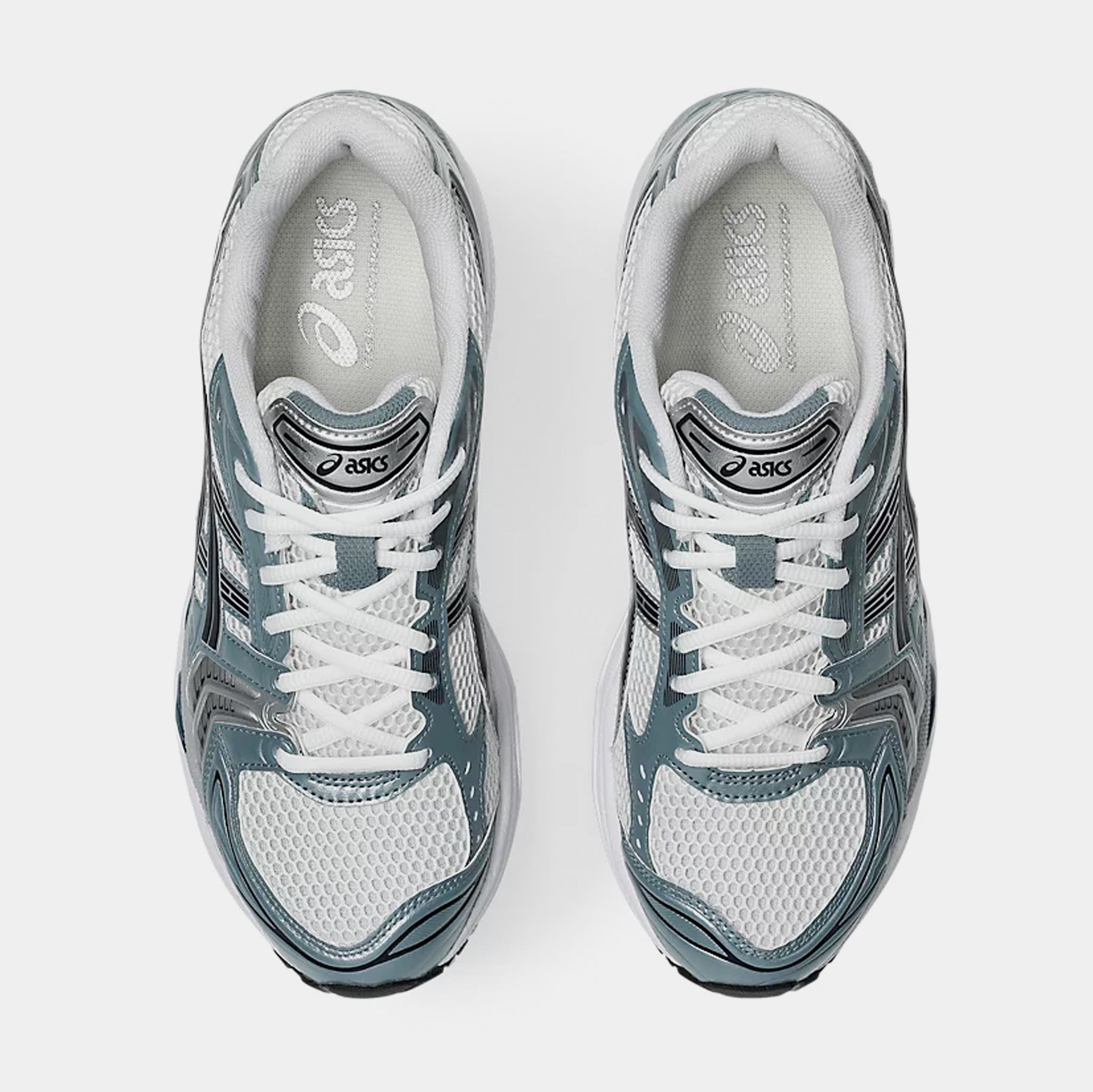 ASICS Gel Kayano 14 Mens Running Shoes White Fjord Grey Free 