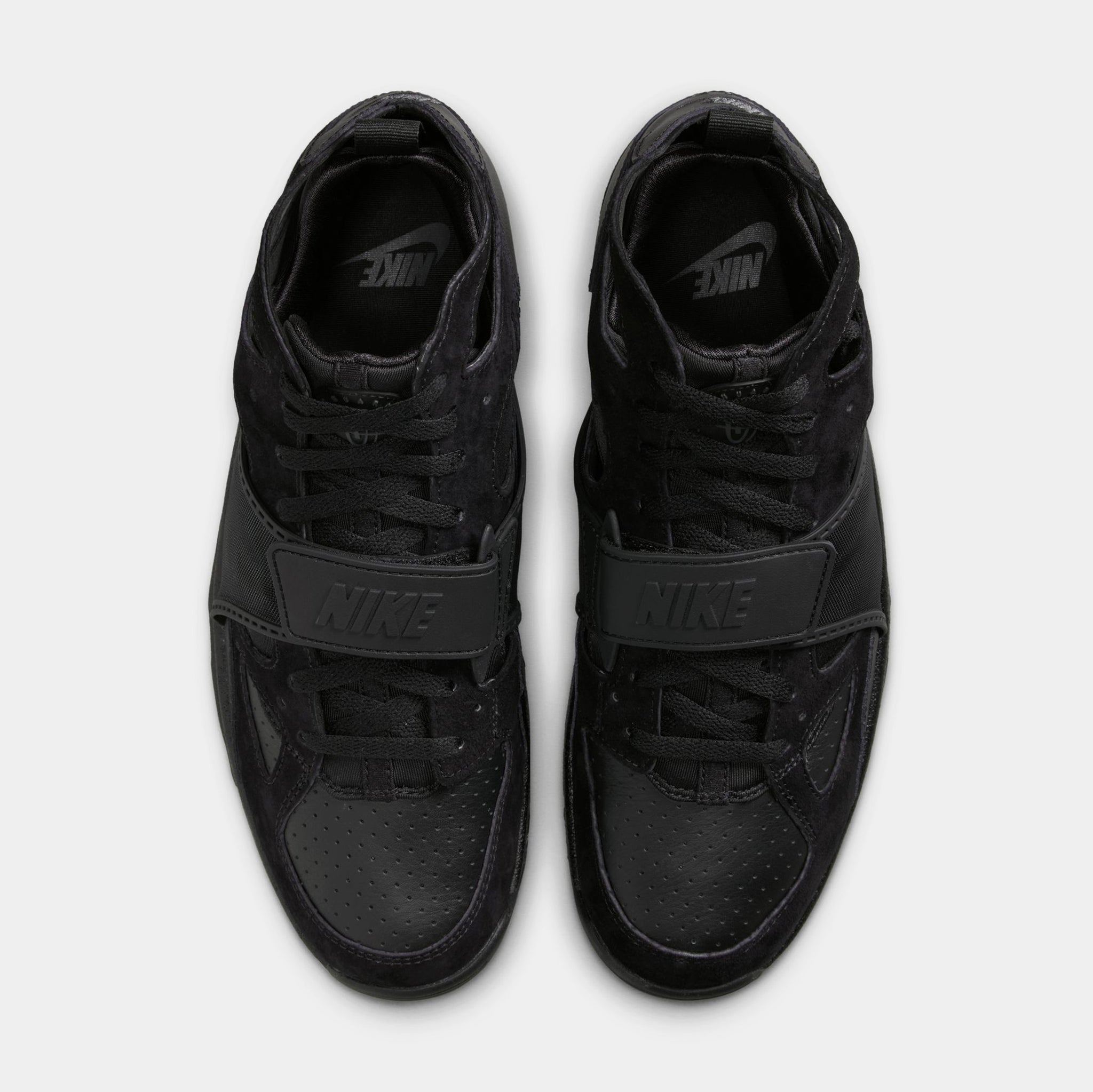 Nike Air Trainer Huarache Mens Basketball Shoes Black Black 