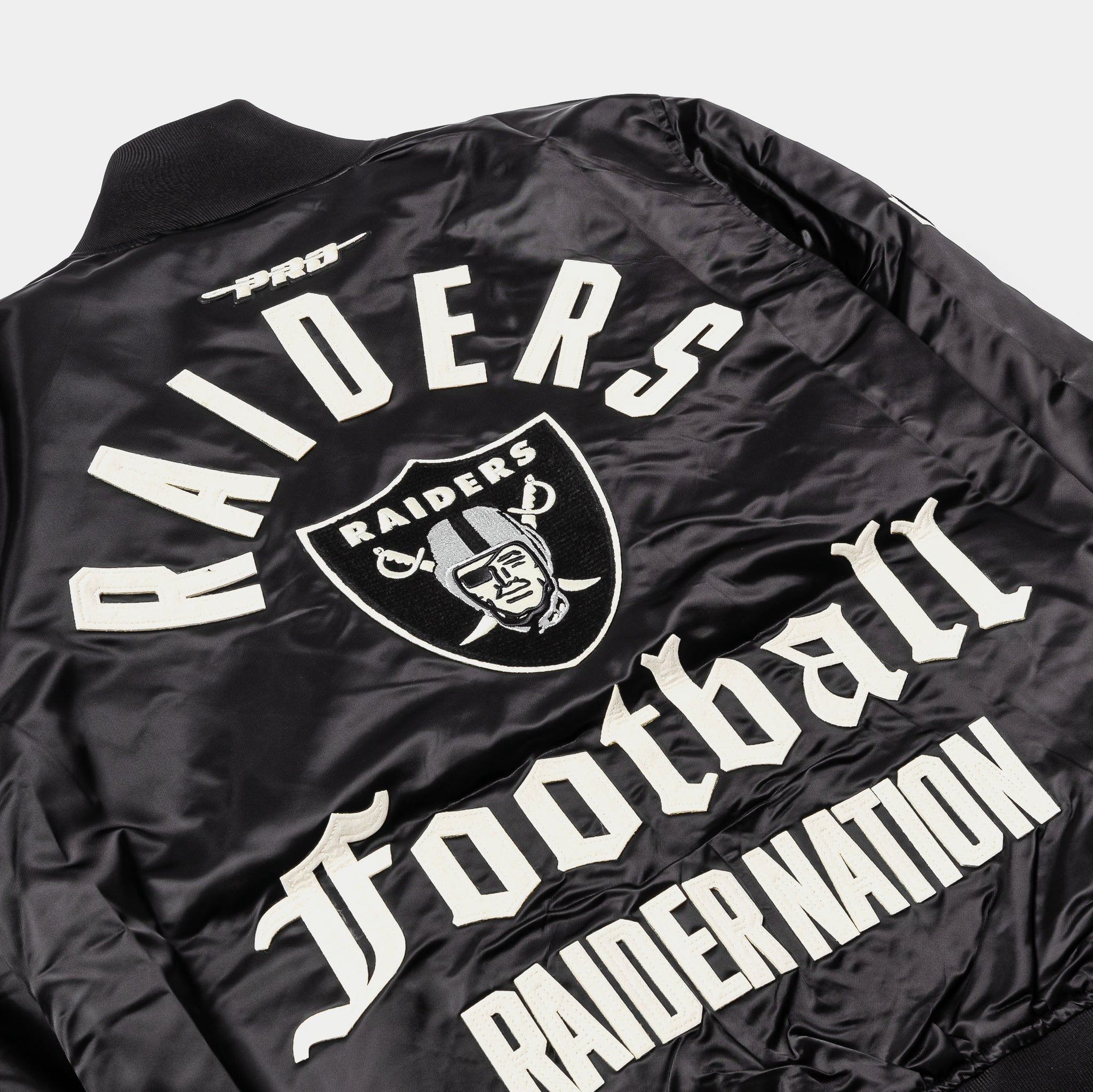 Pro Standard Las Vegas Raiders Original Satin Mens Jacket Black