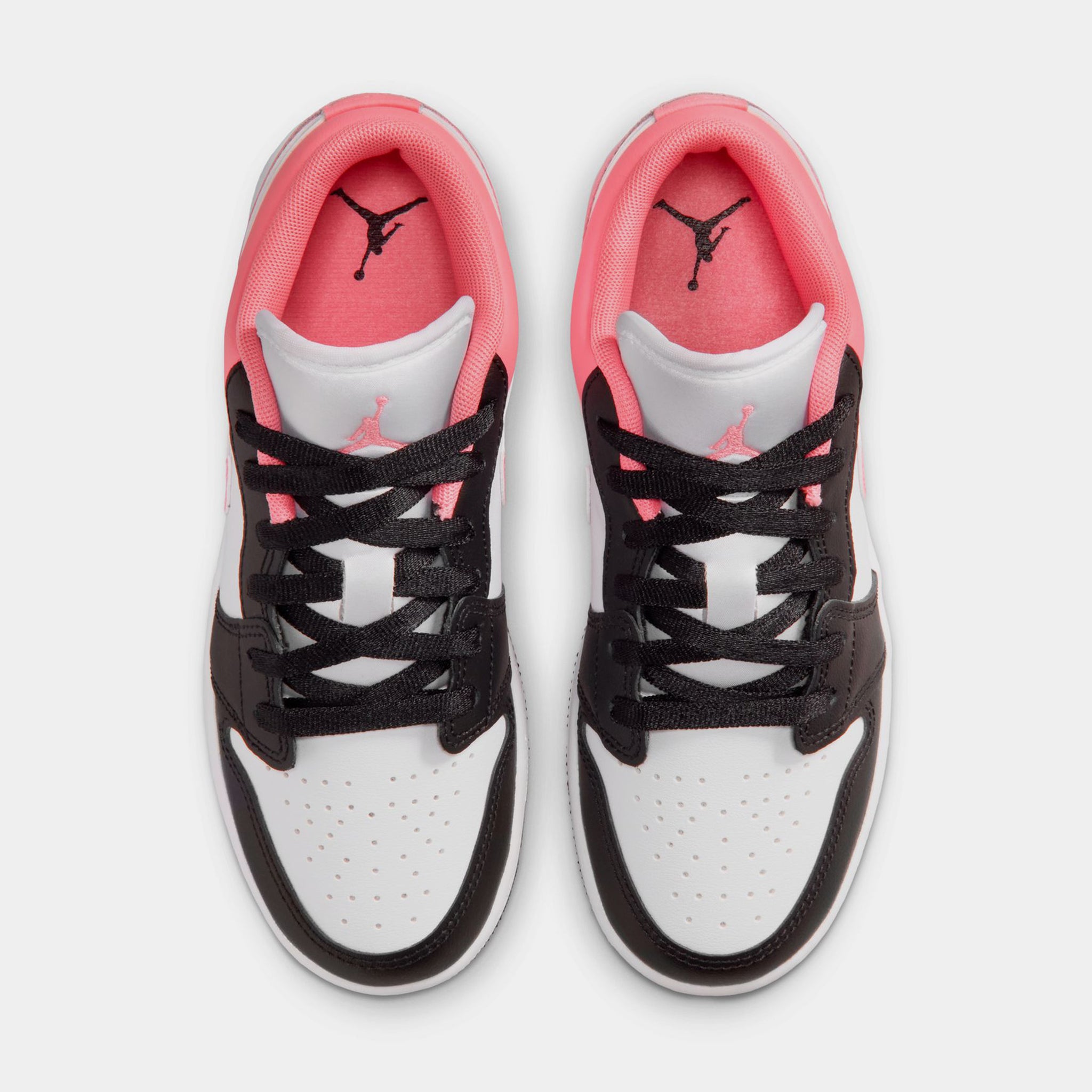 Jordan Air Jordan 1 Low Grade School Lifestyle Shoes Black Pink