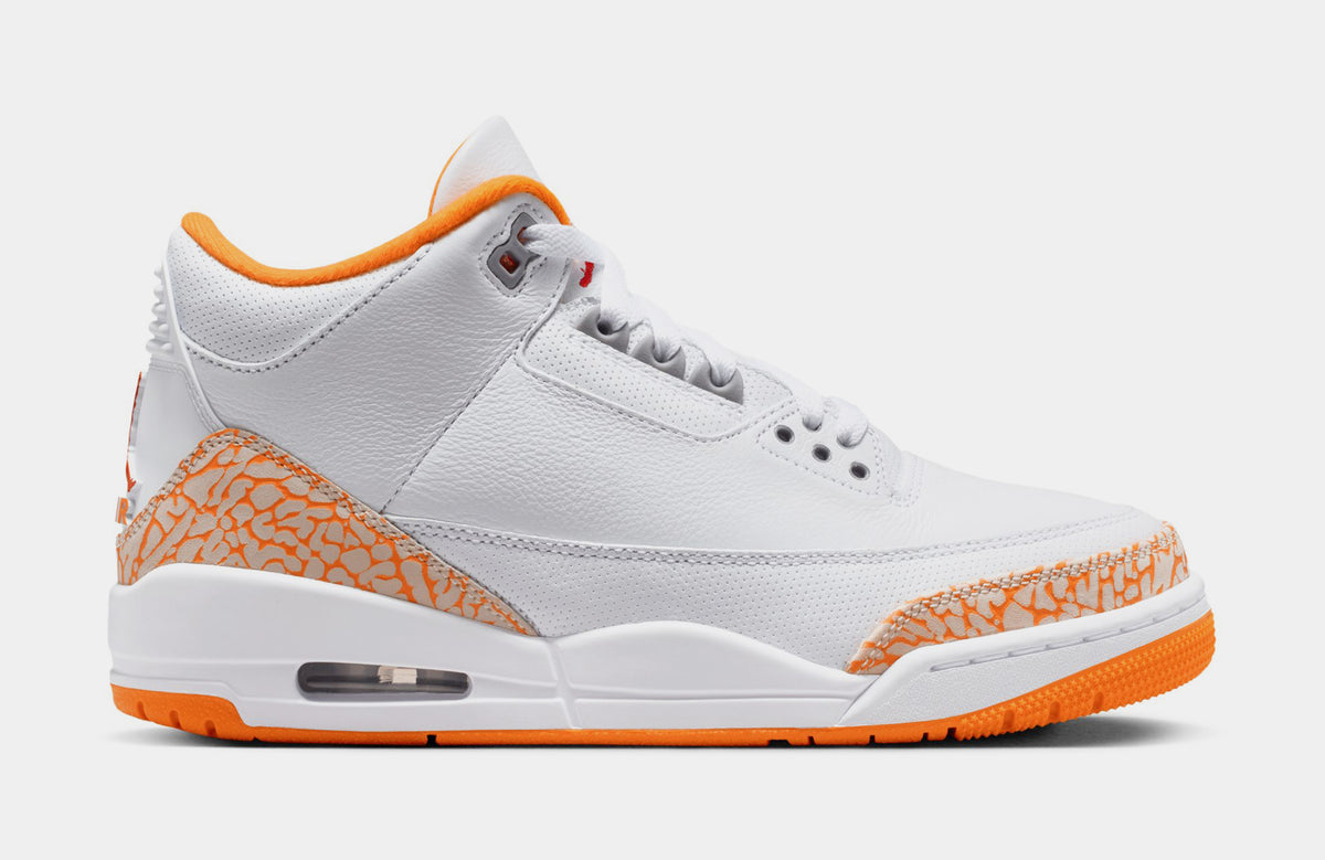 Air Jordan 3 Retro Orange Citrus Womens Lifestyle Shoes