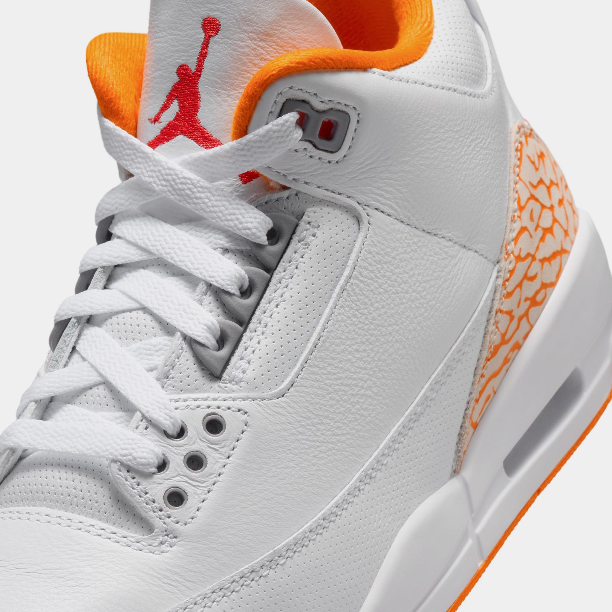 Jordan Air Jordan 3 Retro Orange Citrus Womens Lifestyle Shoes White ...