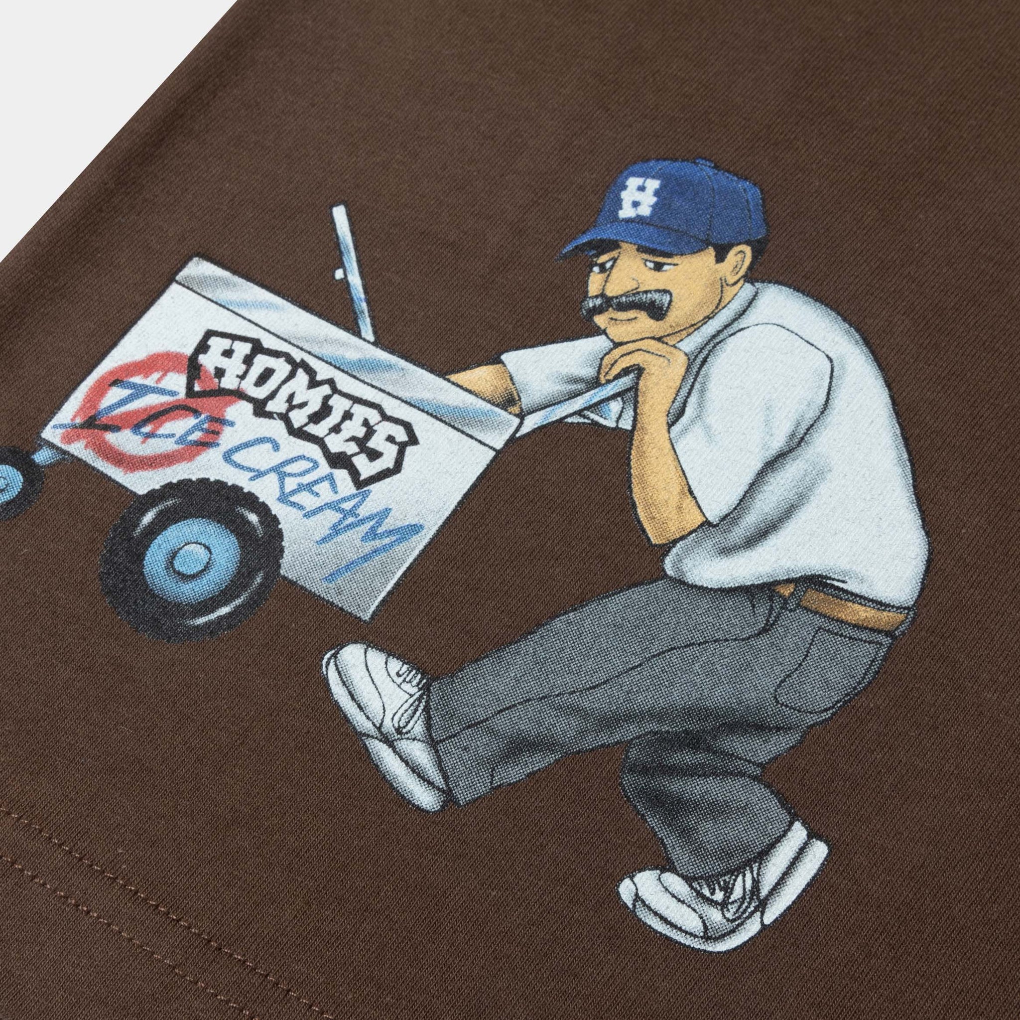 Shoe Palace SP x Homies Old Skool Mens Short Sleeve Shirt Brown