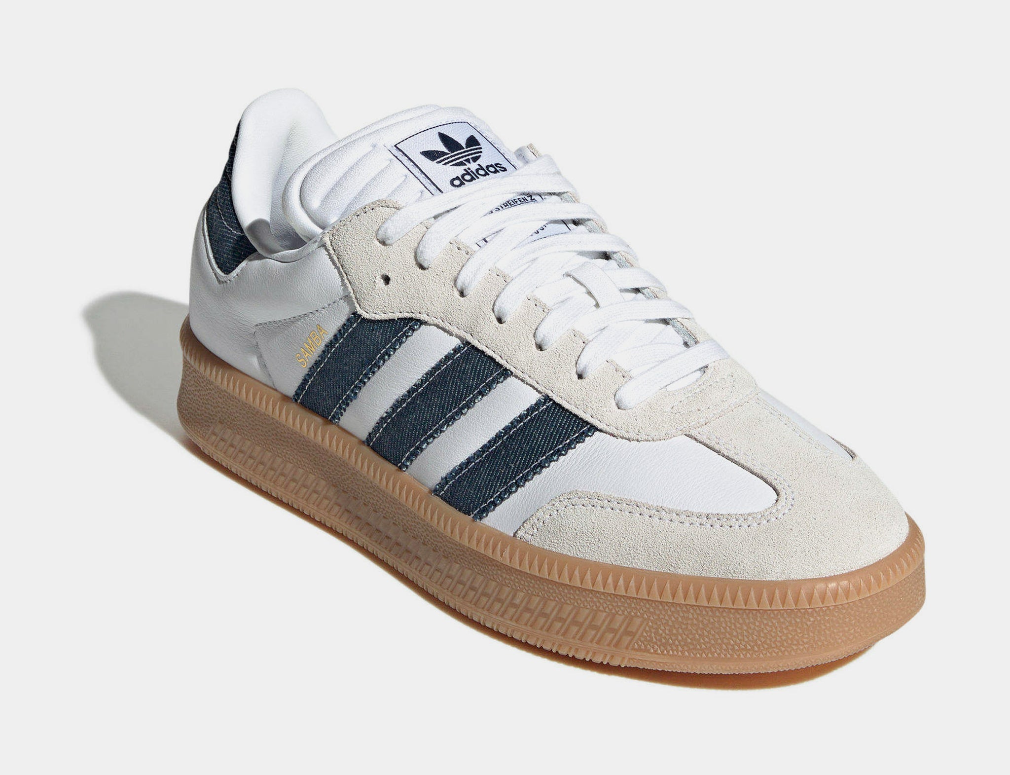 adidas Samba XLG Mens Lifestyle Shoes White Night Indigo Gum JQ7440 Shoe Palace adidas Samba XLG Mens Lifestyle Shoes White Night Indigo Gum JQ7440 Shoe Palace