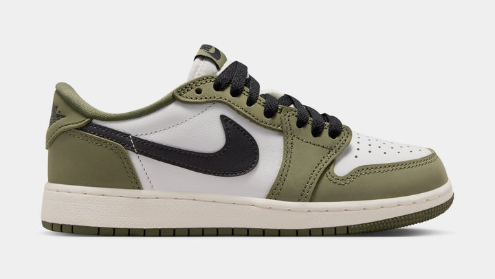 Jordan Air Jordan 1 Low OG Medium Olive And Summit White Mens Jordan Air Jordan 1 Low OG Medium Olive And Summit White Mens