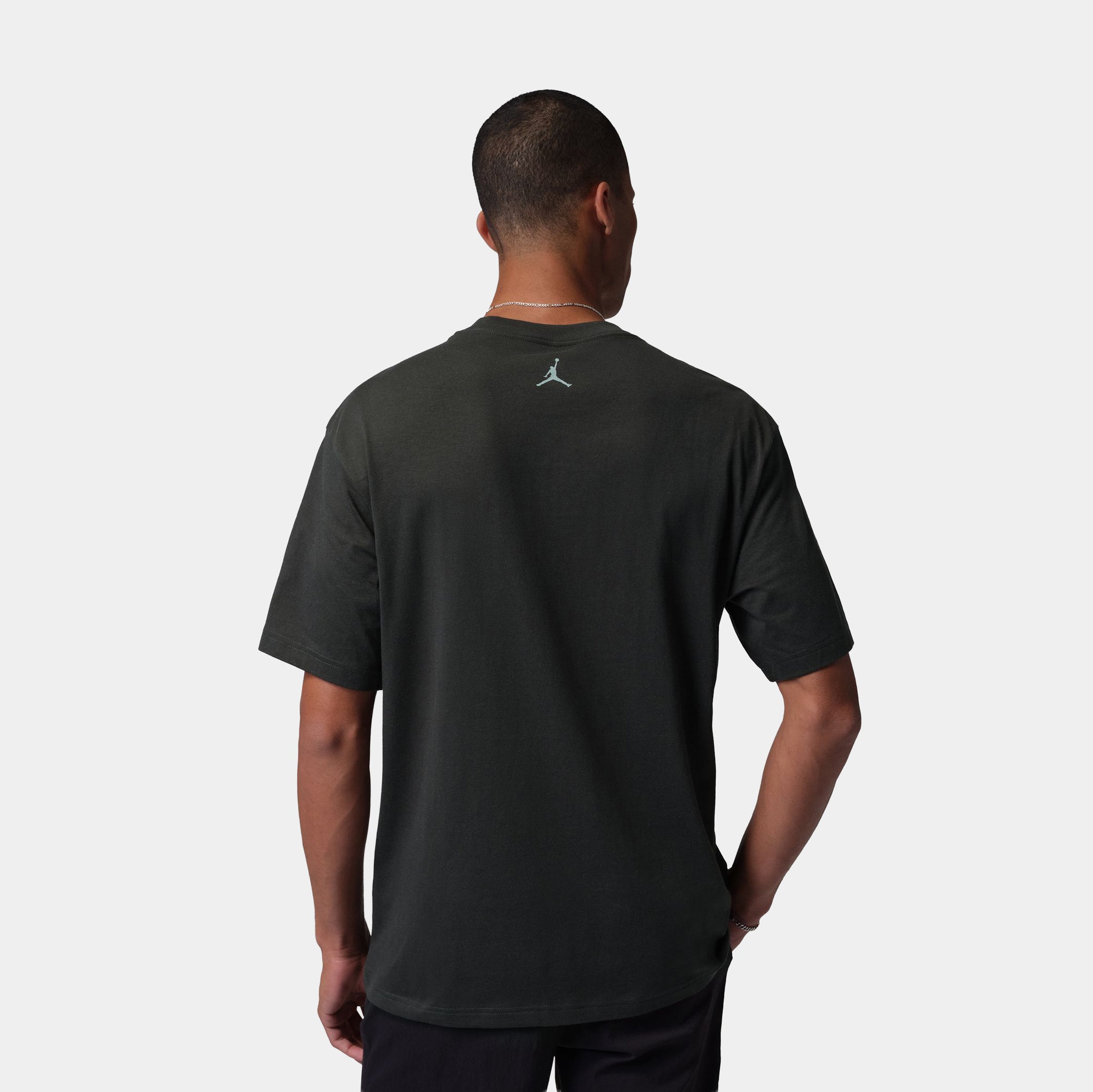 Jordan Wolf Howl Graphic Mens Short Sleeve Shirt Off Noir IQ0547
