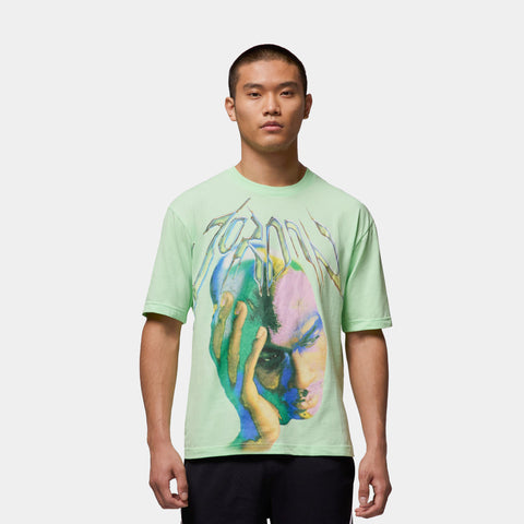 Jordan NSW Dri Fit Mens Short Sleeve Shirt Vapor Green White
