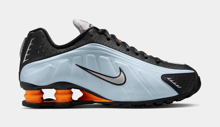 Nike Shox R4 Orange Twist Mens Running Shoes Metallic Silver  display picture 1