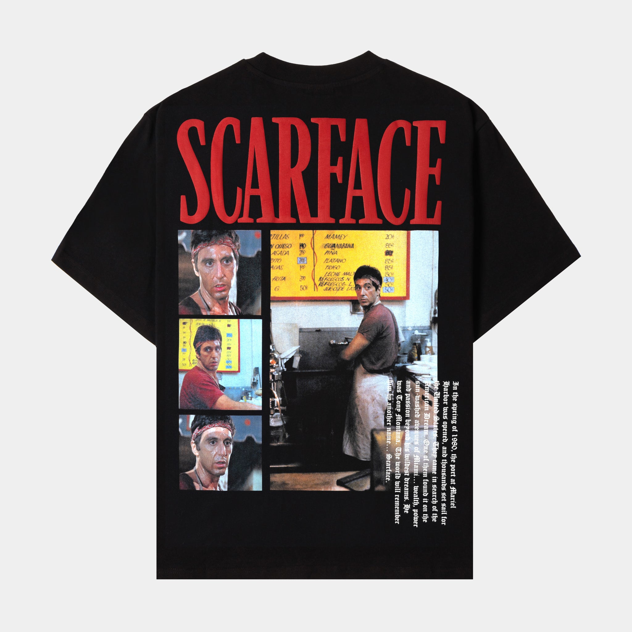 Shoe Palace SP x Scarface Shop Mens Short Sleeve Shirt Black Red