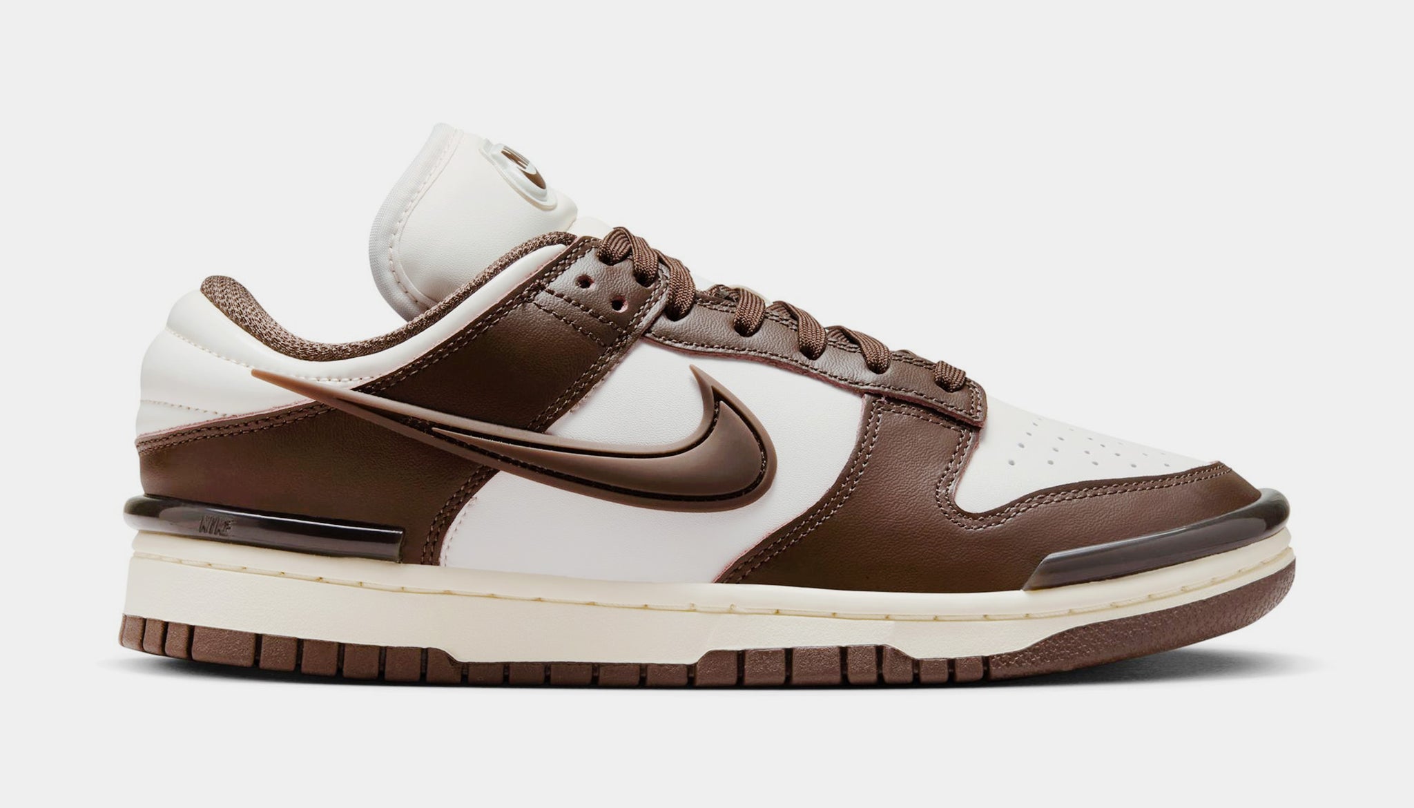 Nike Dunk Low Twist Womens Lifestyle Shoes Phantom Baroque Brown