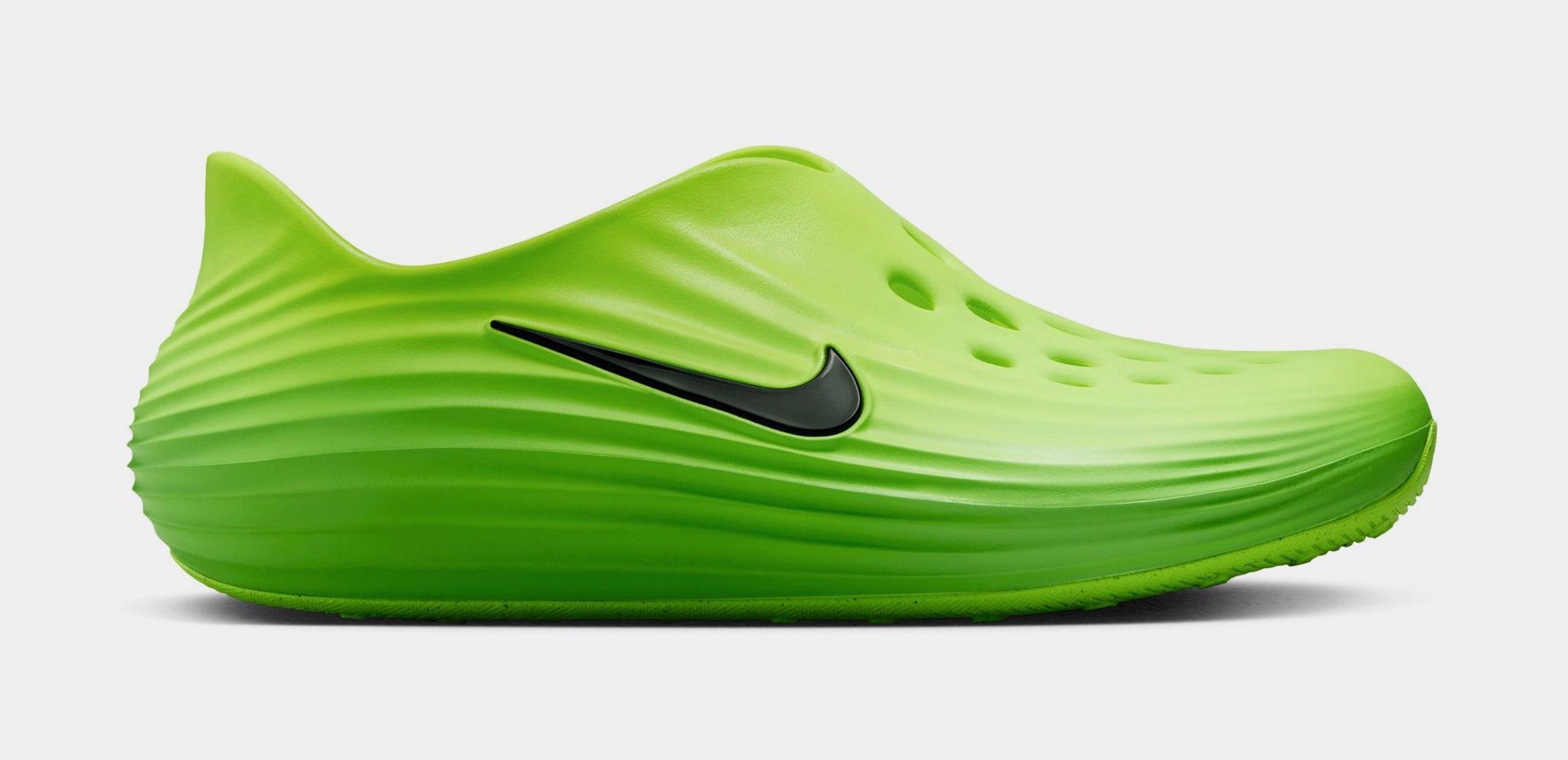 Nike ReactX Rejuven8 Mens 9 Green Strike Black Volt Mules HV5060-300 Nike Reactx Rejuven8 Mens Sandals Green Strike Black Volt  main image 2