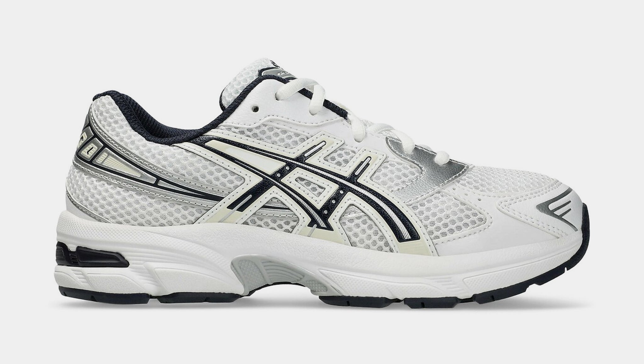ASICS Gel 1130 Preschool Running Shoes White Navy 1204A164-101