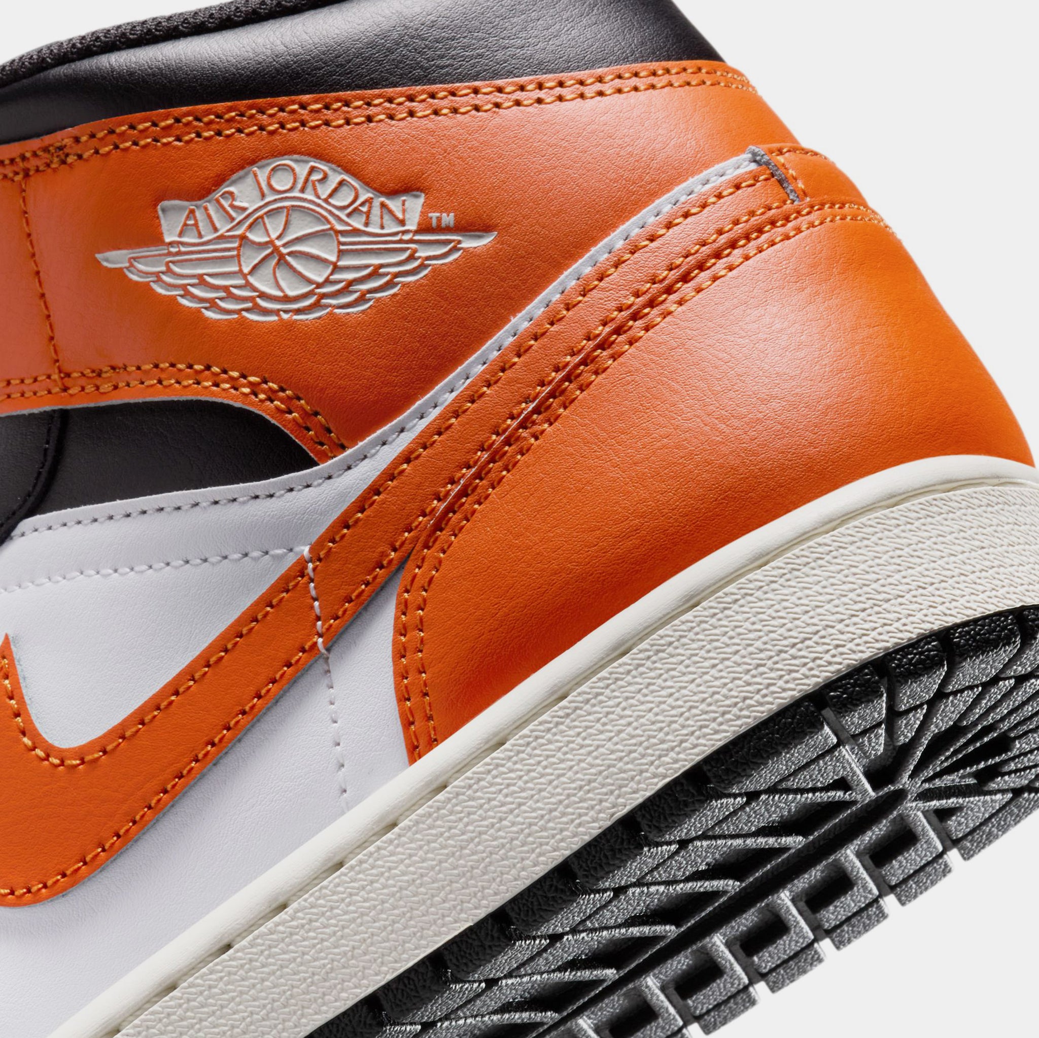 Jordan Air Jordan 1 Mid Mens Lifestyle Shoes Starfish White Sail