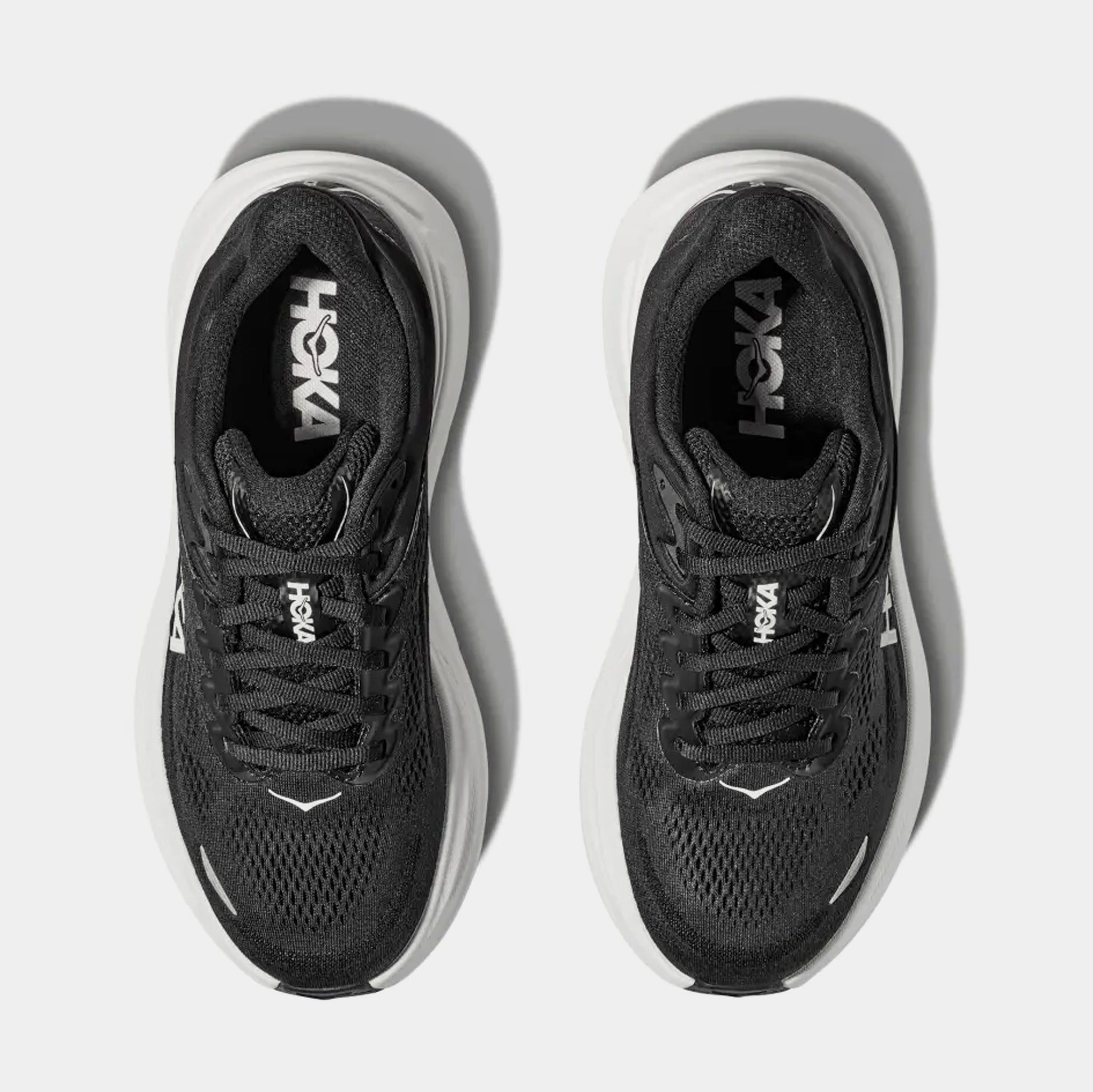 hoka black and white