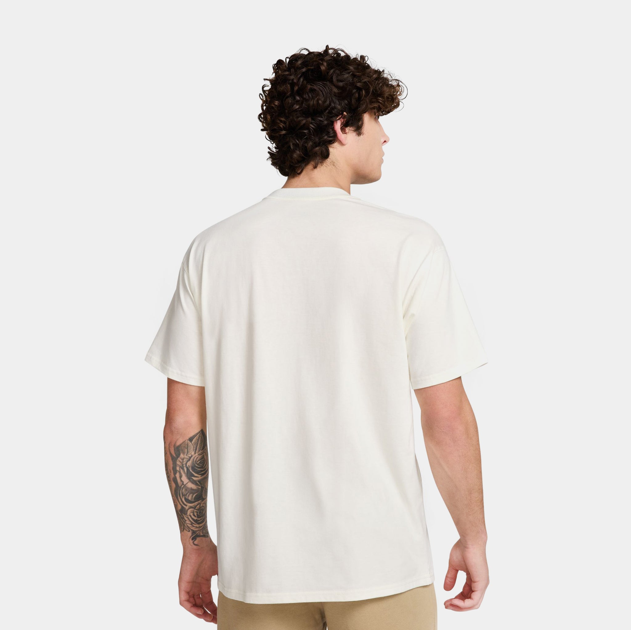 Nike Max 90 Final Champions Mens Short Sleeve Shirt Beige Blue