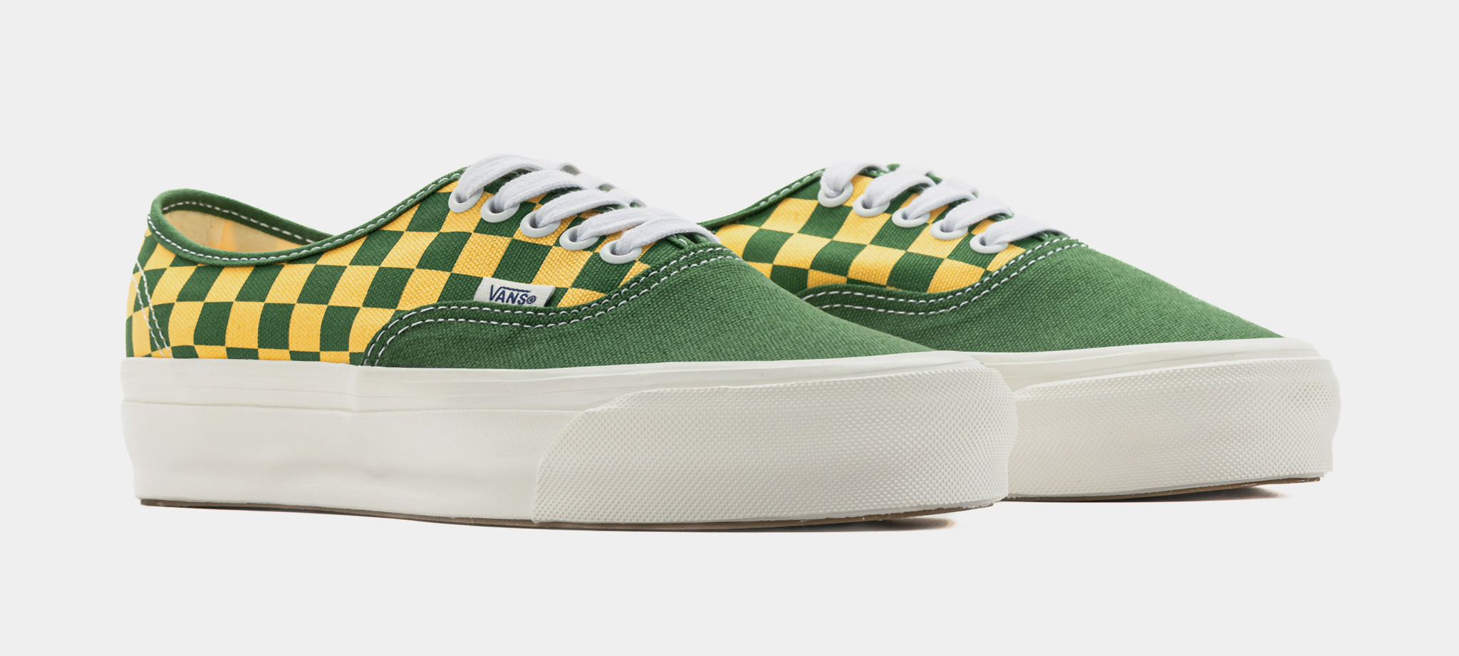 Vans LX Authentic Checkerboard Mens Lifestyle Shoes Green  display picture 1