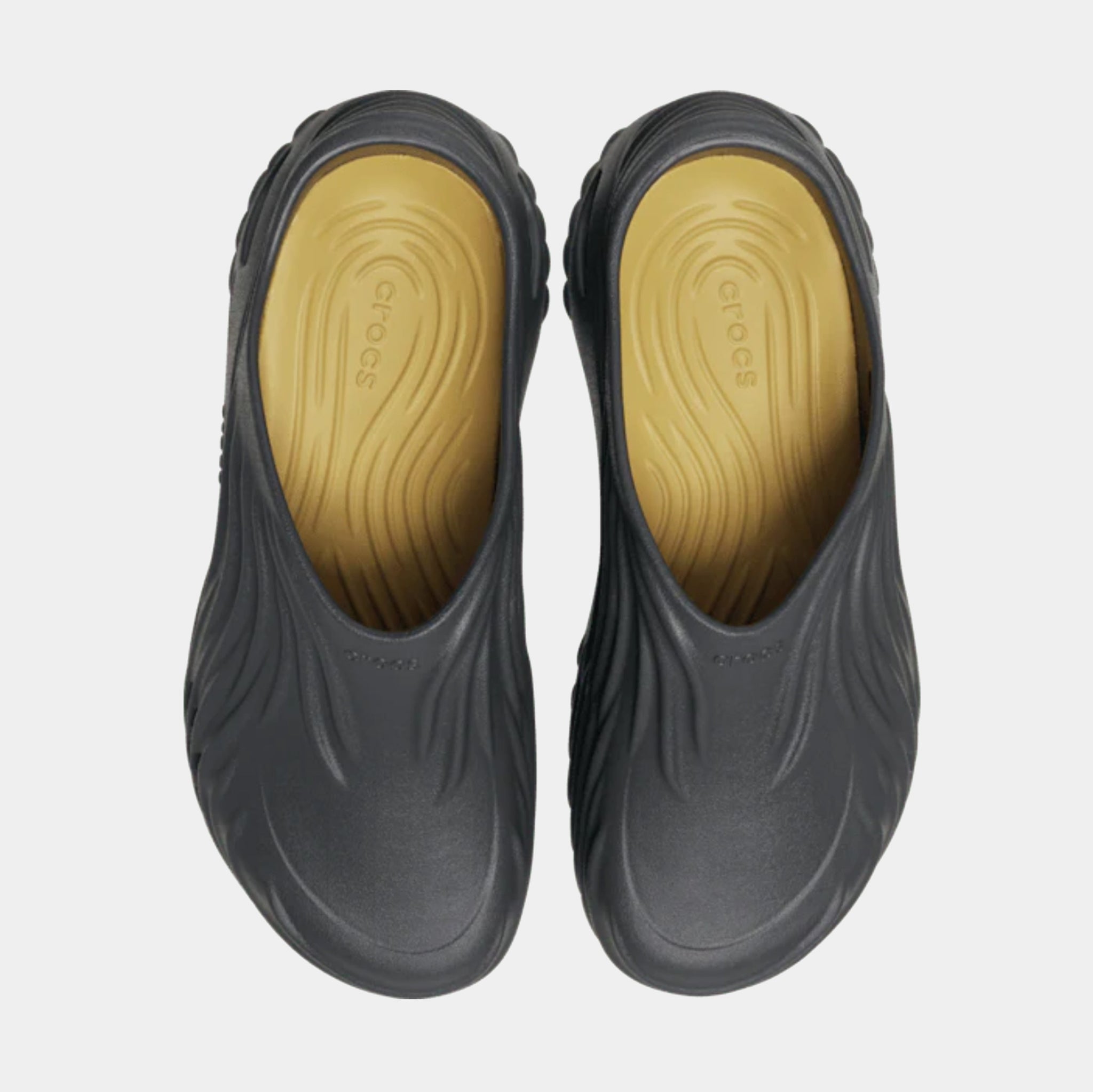 CROCS Men\'s Sculpted Wave Slip-Ons - Black with Cream Accents Crocs Echo Wave Mens Sandals Black Black 210521-060 – Shoe  main image 4