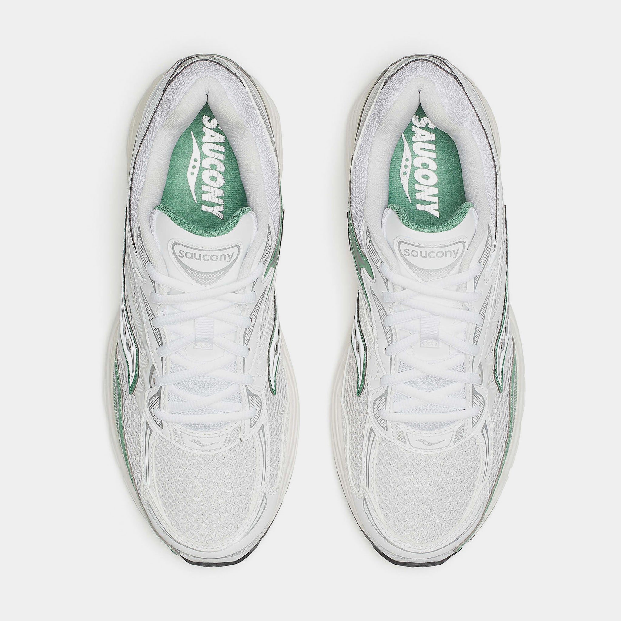 Saucony Progrid Omni 9 Cloud Mens Running Shoes Ivory Green 