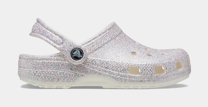 Crocs Classic Glitter Clog Infant Toddler Sandals Dark Pink 206992