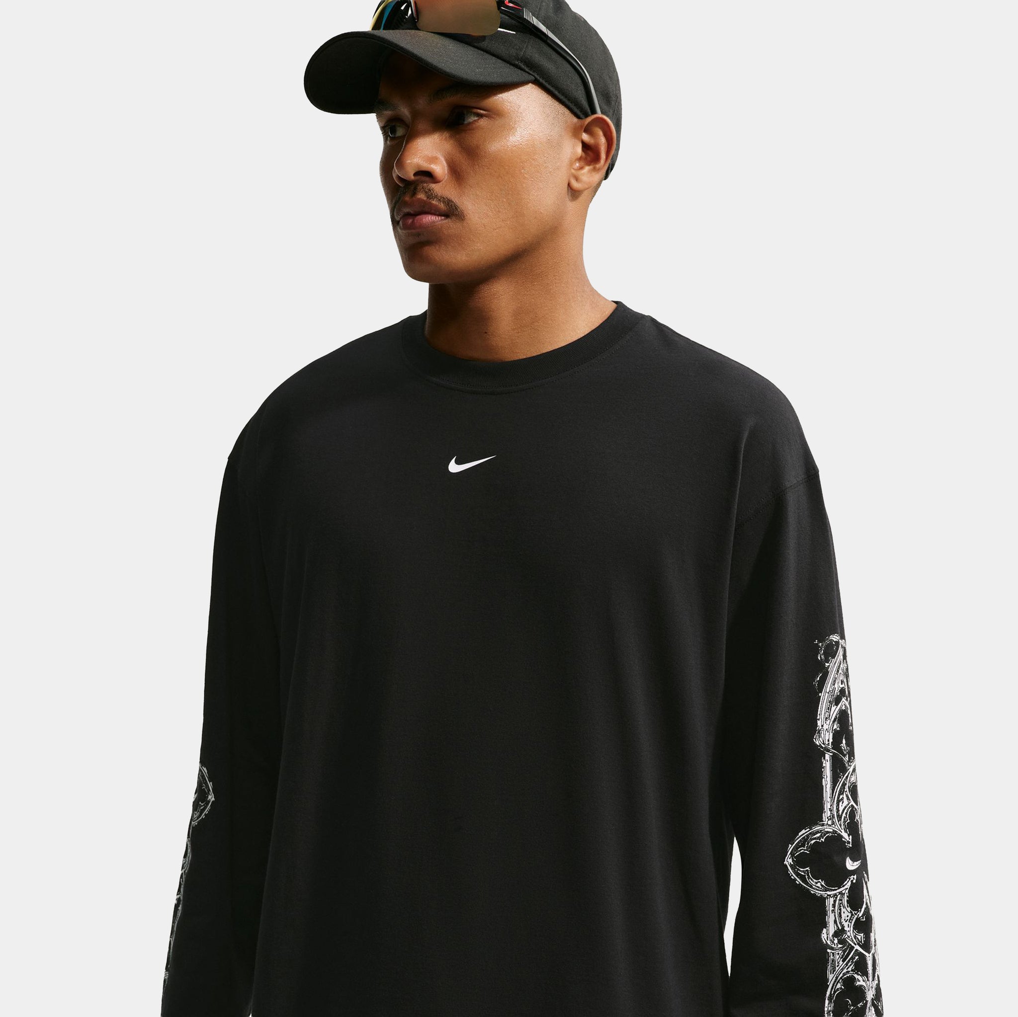 Nike Sportswear Max 90 Mens Long Sleeve Shirt Black JF5984-010