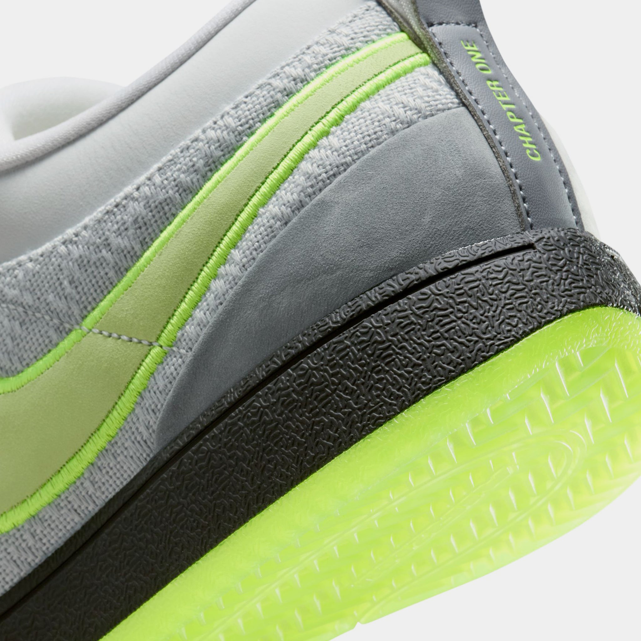 Nike Book 1 AM Neon Mens Lifestyle Shoes Light Smoke Grey Volt 