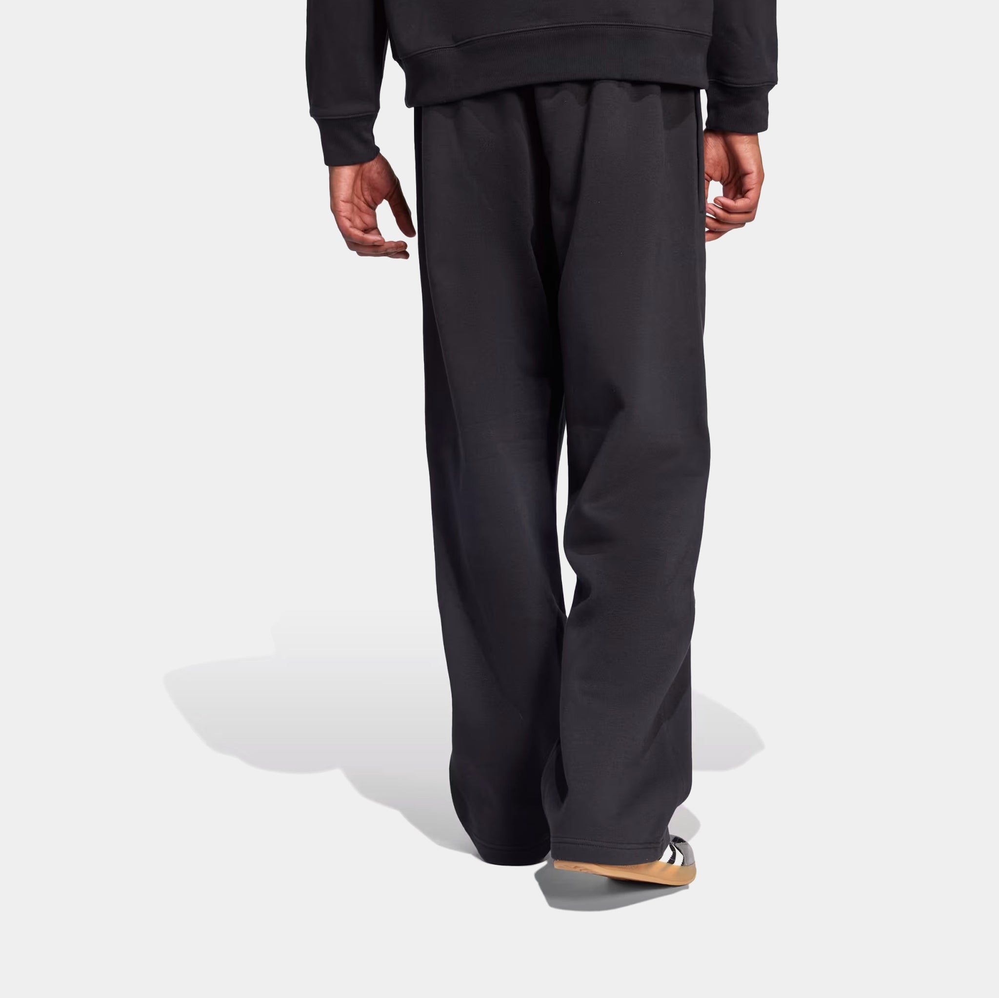 adidas Originals Trefoil Essentials Open Hem Mens Pants Black