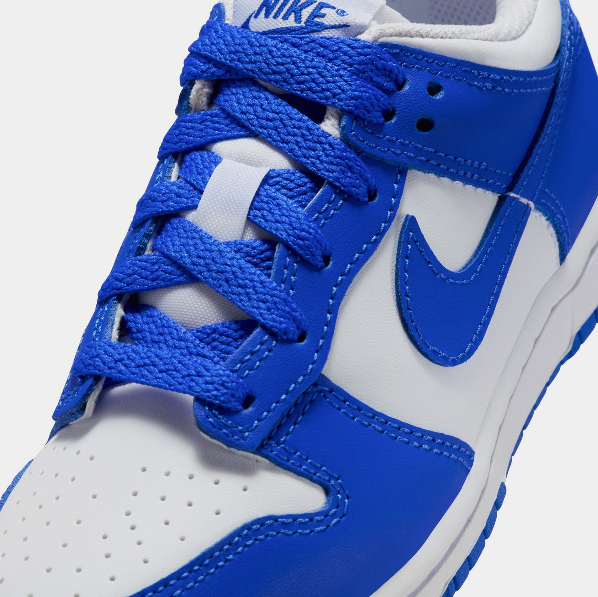 Nike Dunk Low Preschool Basketball Shoes White Hyper Royal Hyper 
