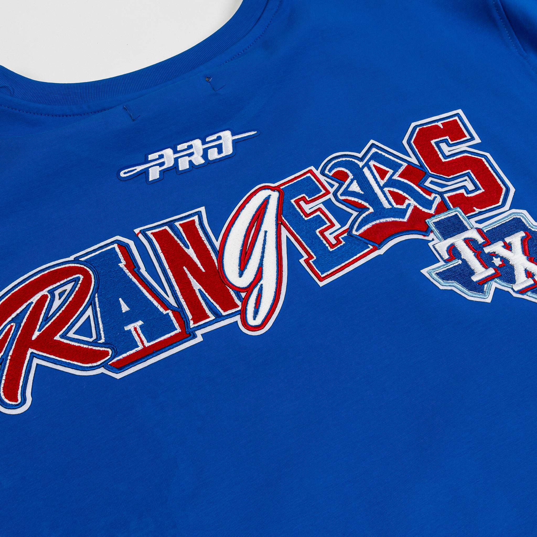 Pro Standard Texas Rangers Ransom Mens Long Sleeve Shirt Blue Red ...