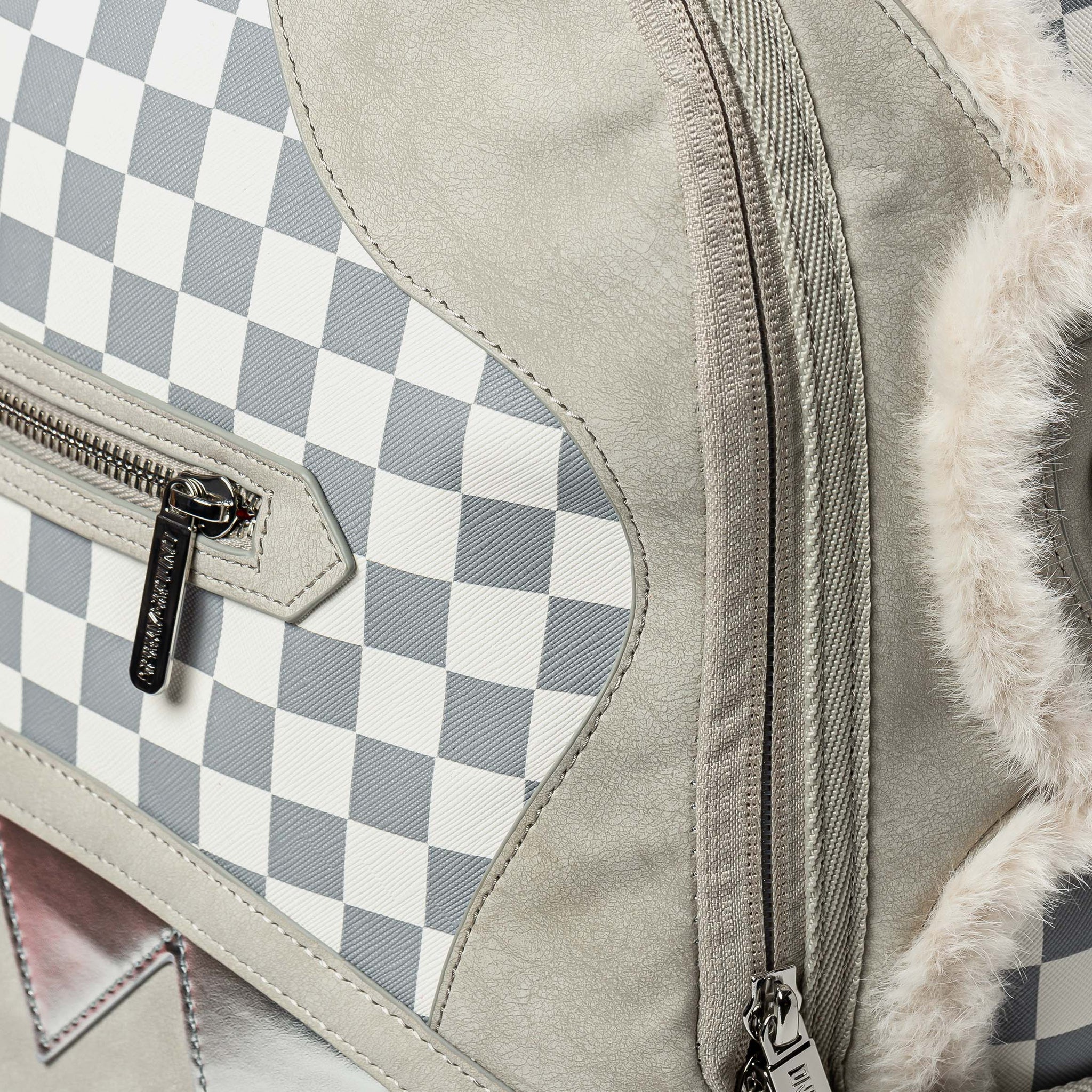 Sprayground Fur Baby Checker Backpack - Thumbnail 5