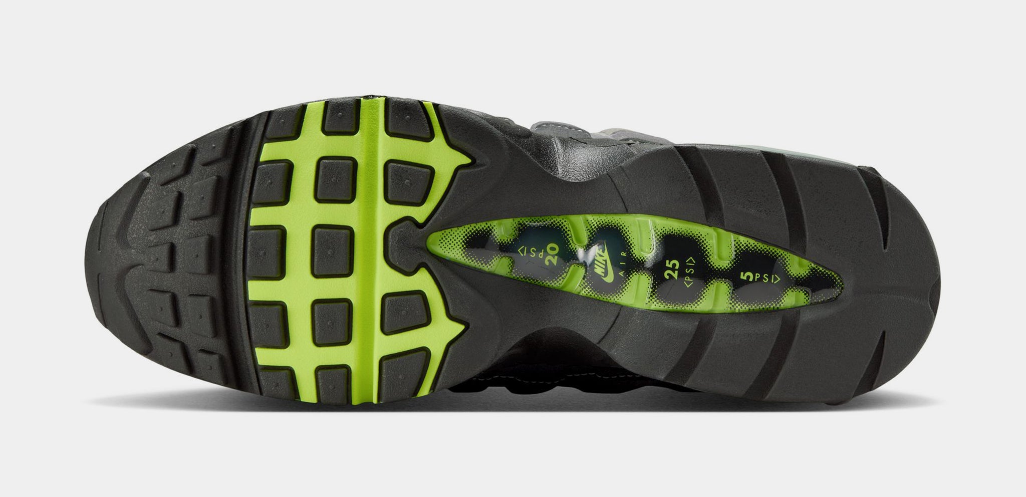 Nike Air Max 95 Big Bubble Neon Mens Running Shoes Black Neon 