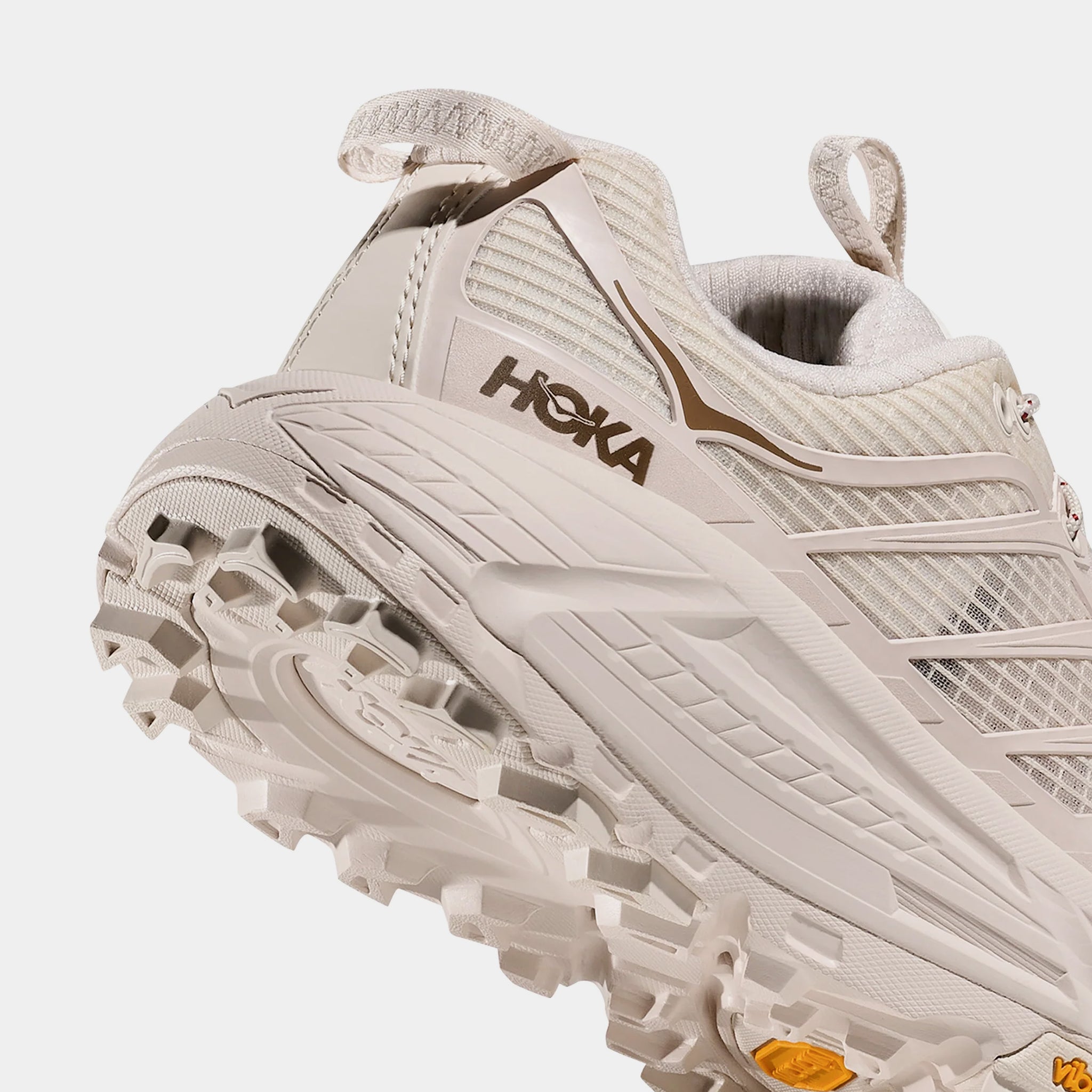 Hoka Mafate Three 2 Grid Womens Running Shoes Rose Cream Stucco 