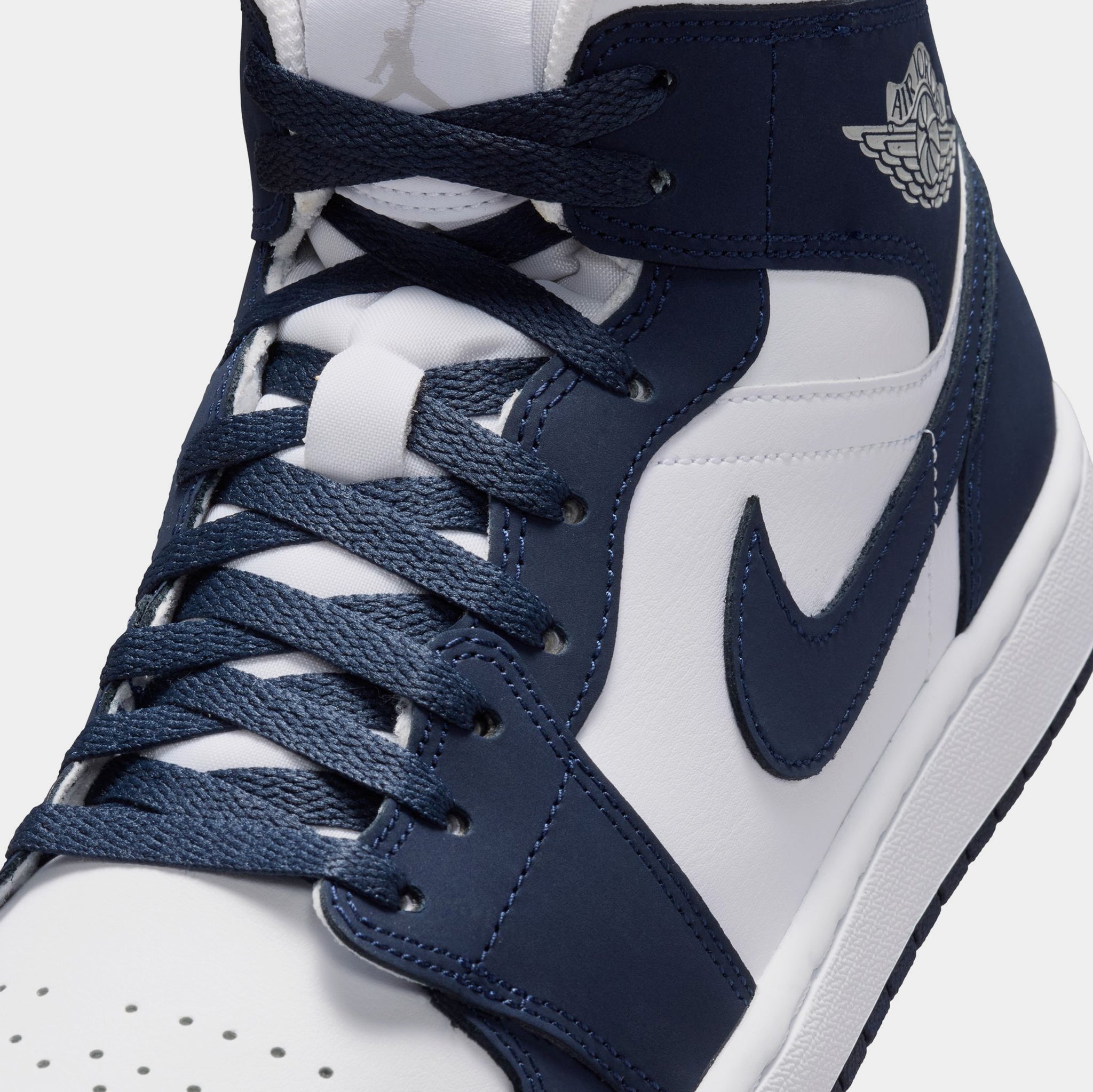 Jordan Air Jordan 1 Mid Obsidian Mens Lifestyle Shoes Obsidian
