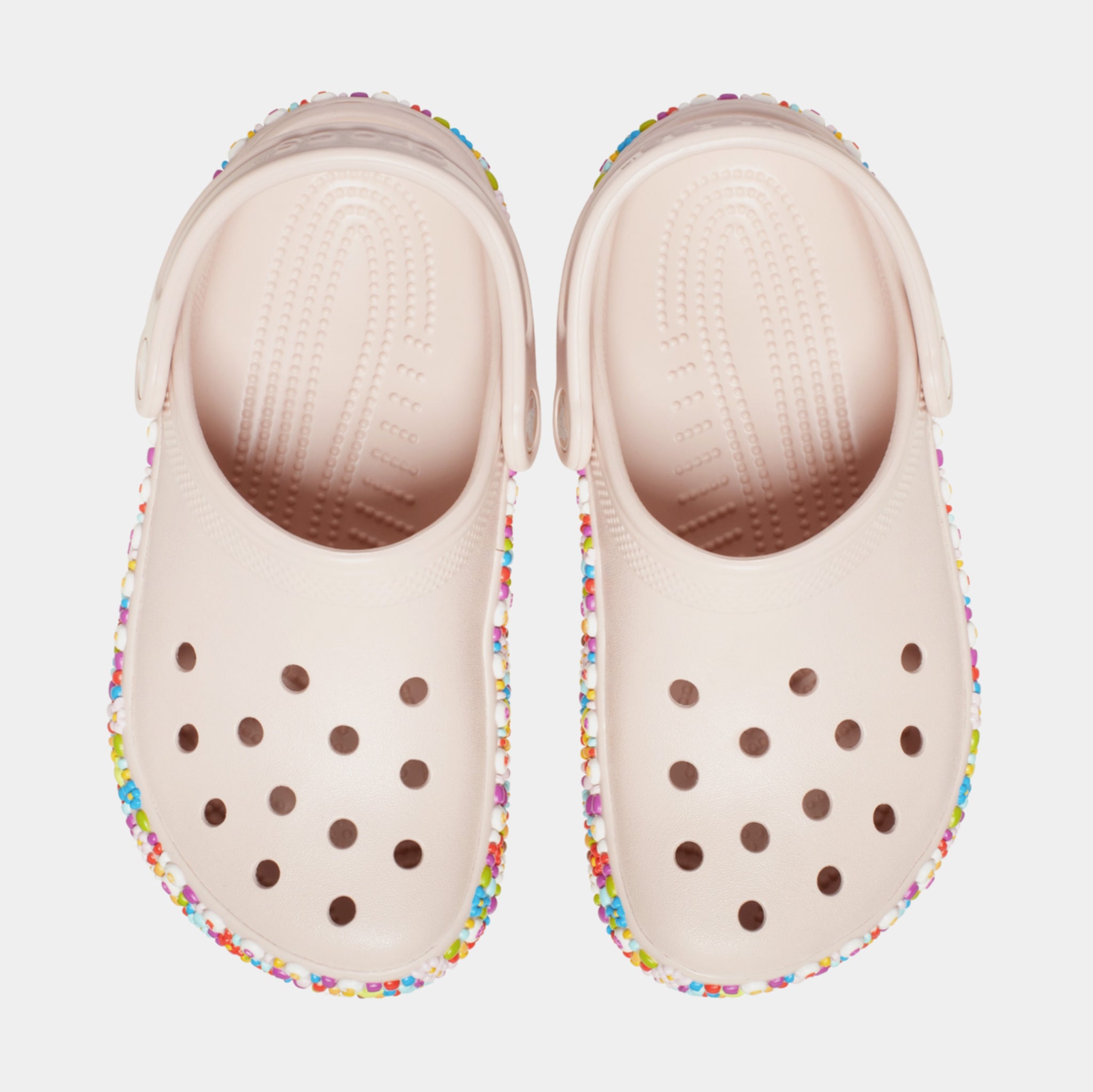 Crocs Classic Clog Beaded Band Grade School Sandals Pink 211614